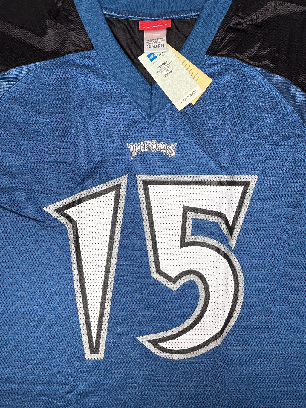 NWT Minnesota Timberwolves 15th Anniversary Reebok Football Jersey Size: XXL