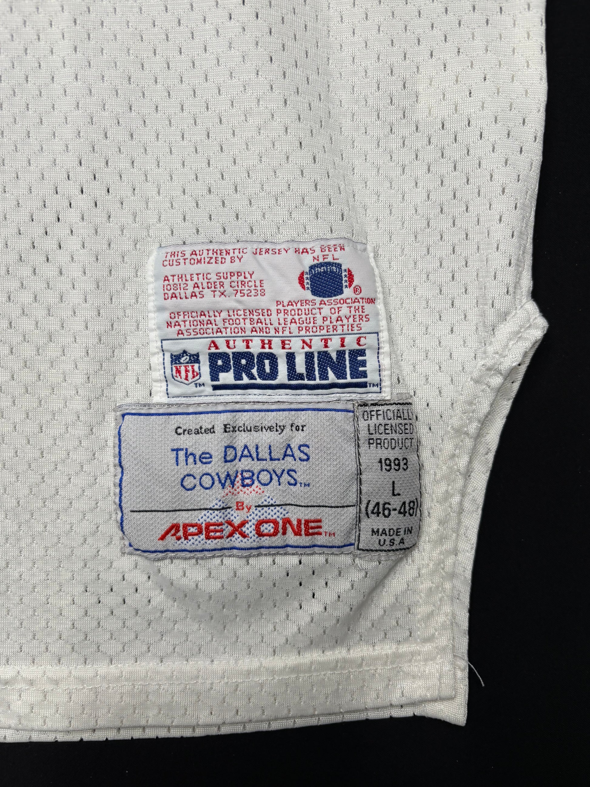 Vintage Dallas Cowboys Troy Aikman Authentic Apex One Football Jersey Size: Large