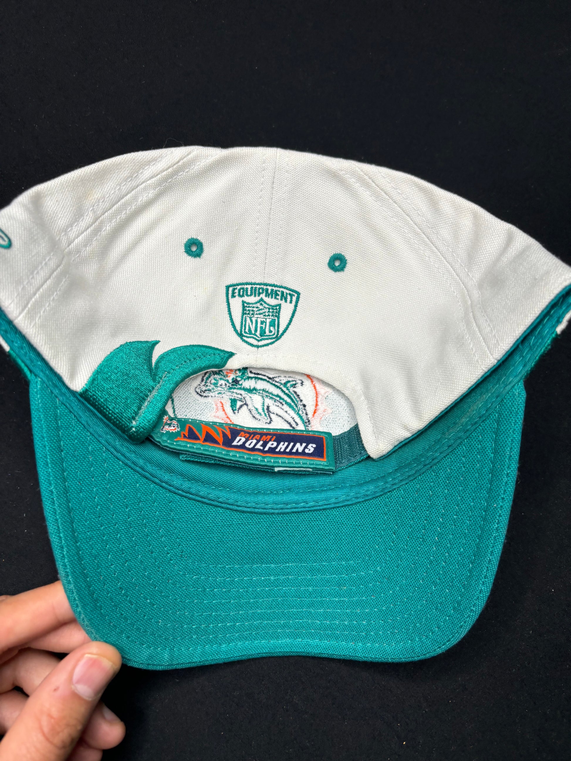 Vintage Miami Dolphins Reebok SharkTooth Strapback Hat