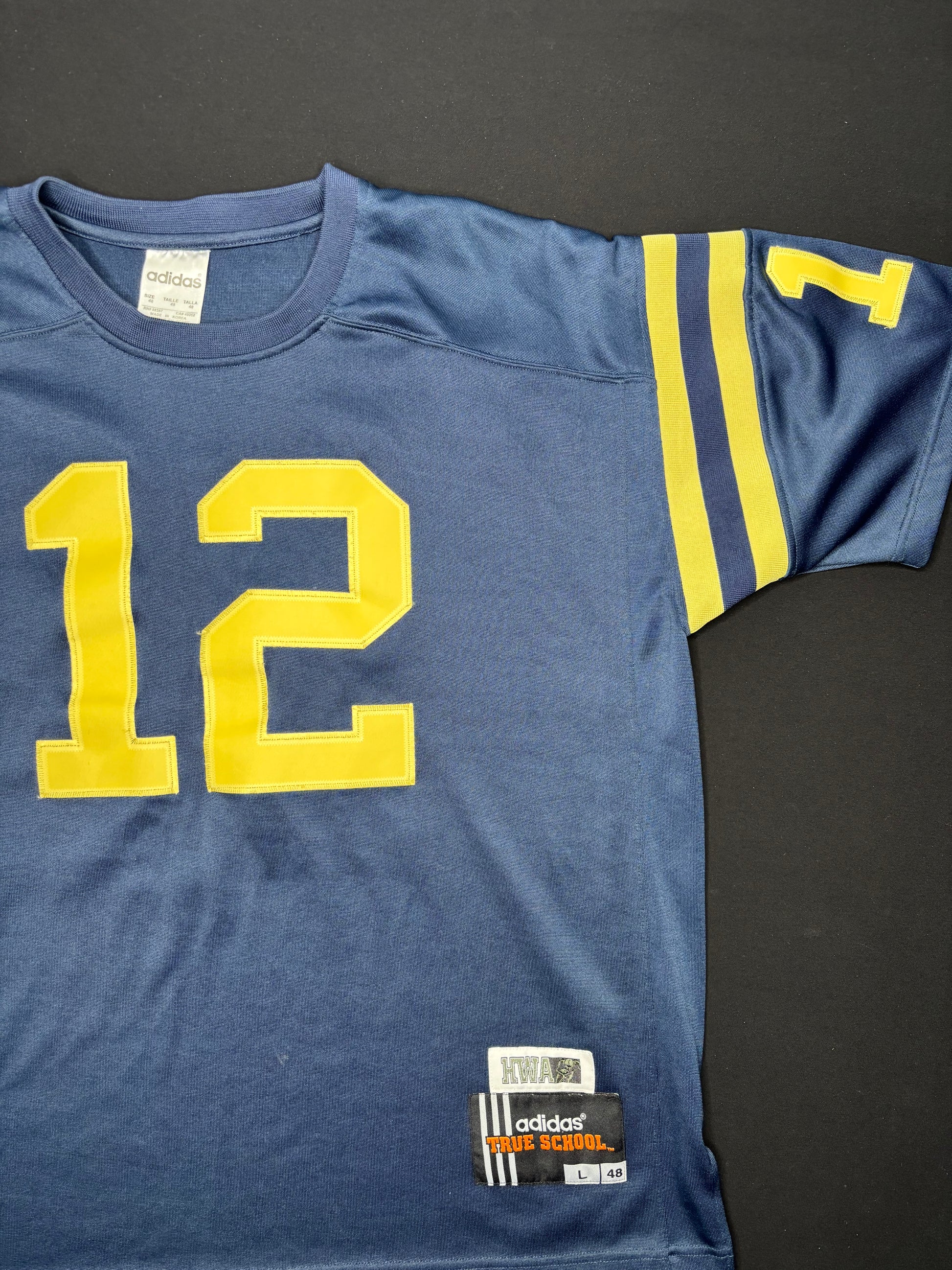 Navy Roger Staubach Adidas HWA Football Jersey Size: Large