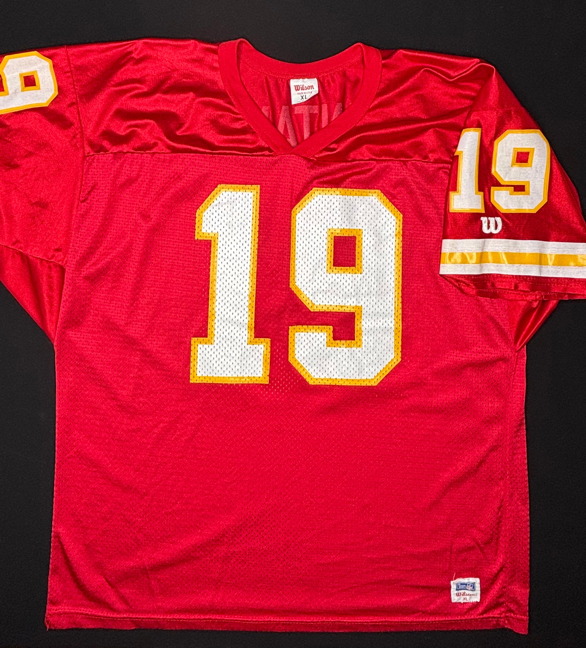 Kansas City Chiefs Joe Montana Wilson Football Jersey Size: XL