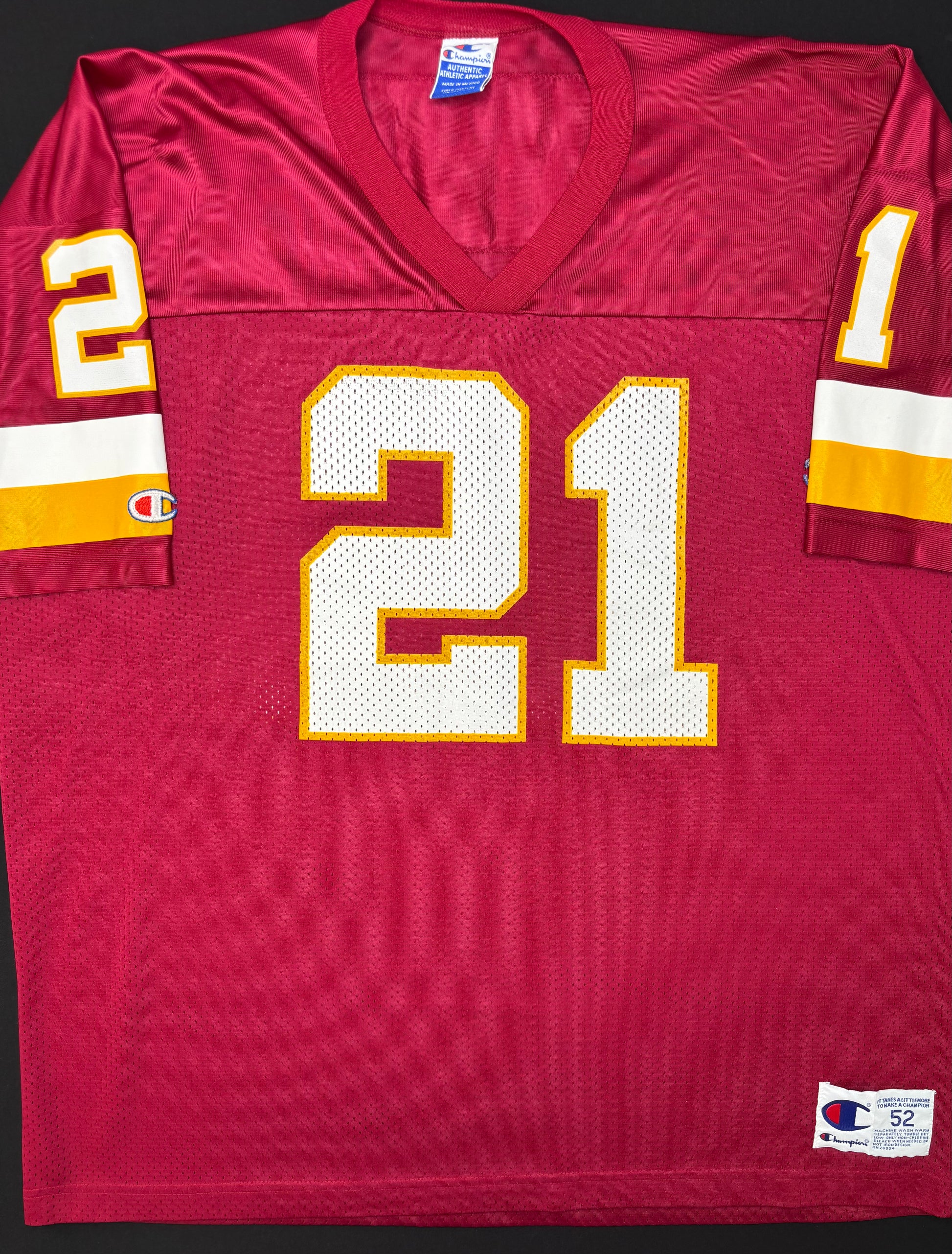 Washington Redskins Terry Allen Champion Football Jersey Size: 52
