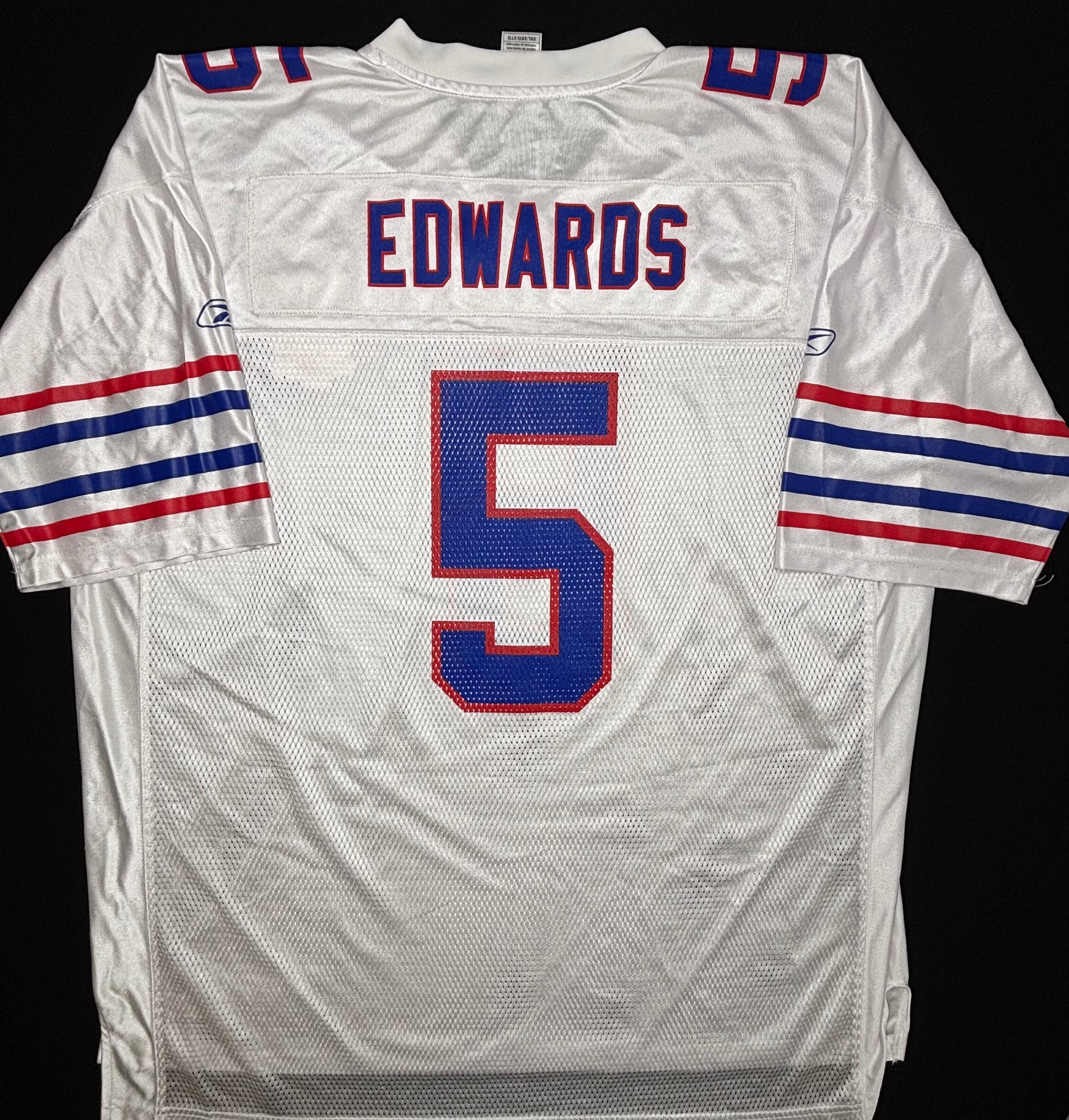 Buffalo Bills Trent Edward’s 50th Anniversary Reebok Football Jersey Size: XXL
