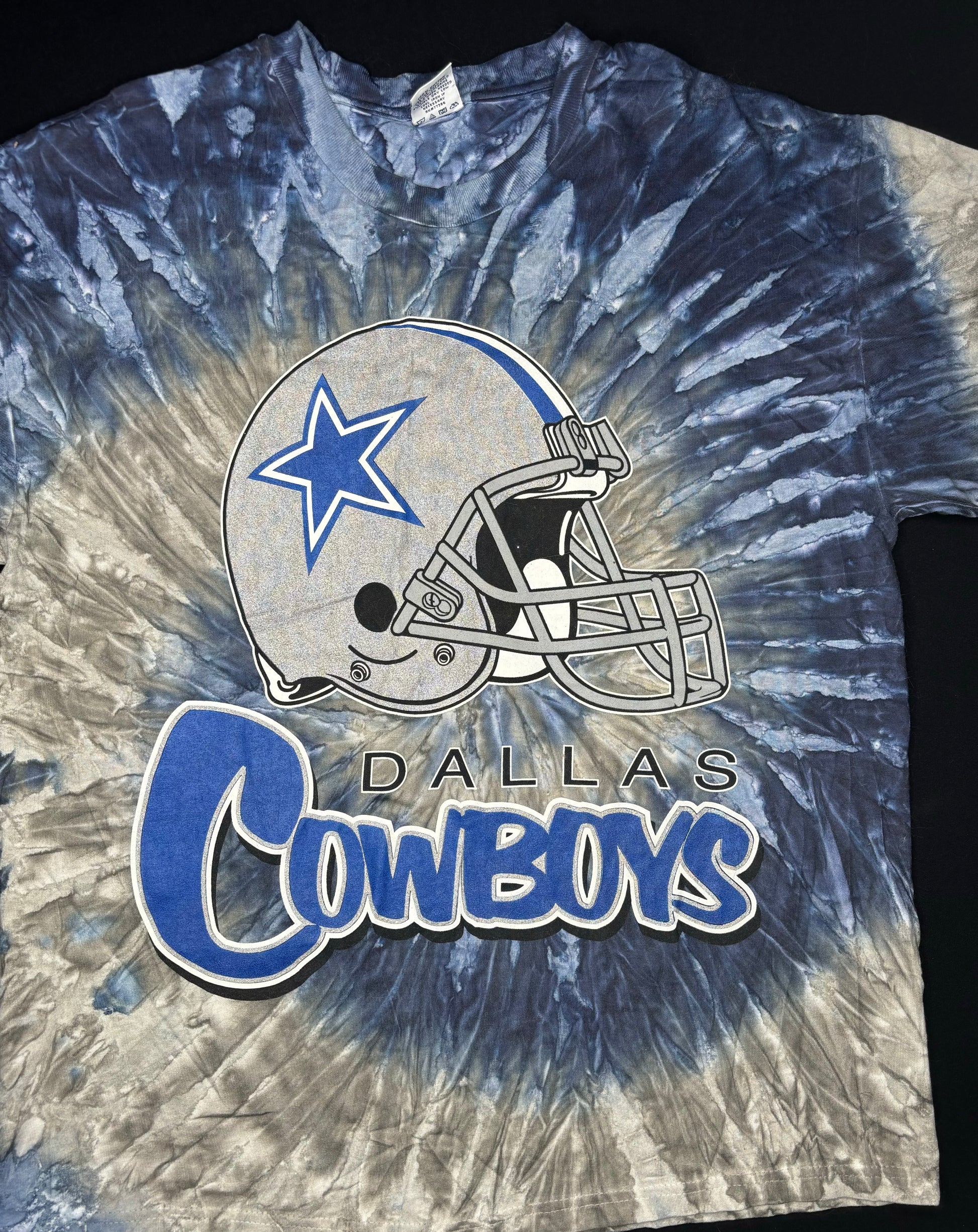Vintage Dallas Cowboys TrueFan Tie Dye T-Shirt Size: Large