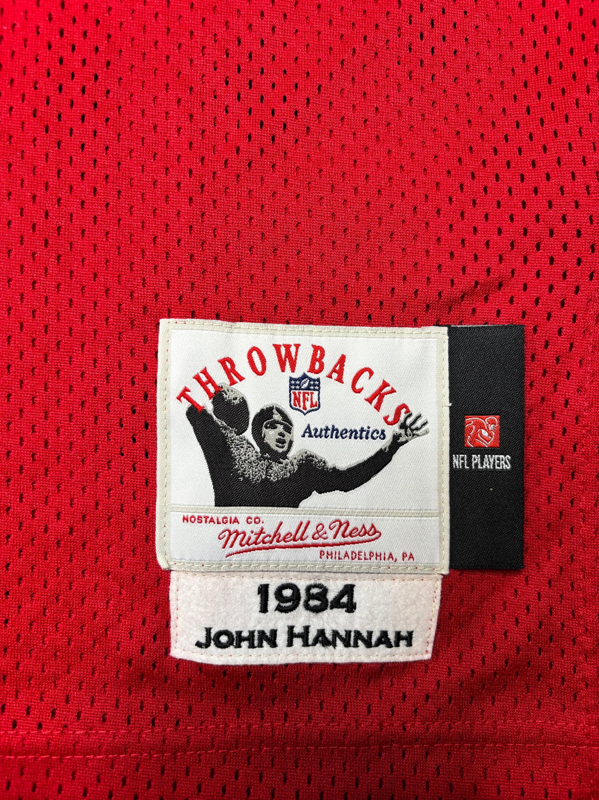 New England Patriots John Hannah 84’ Mitchell & Ness Authentic Football Jersey Size: 5XL