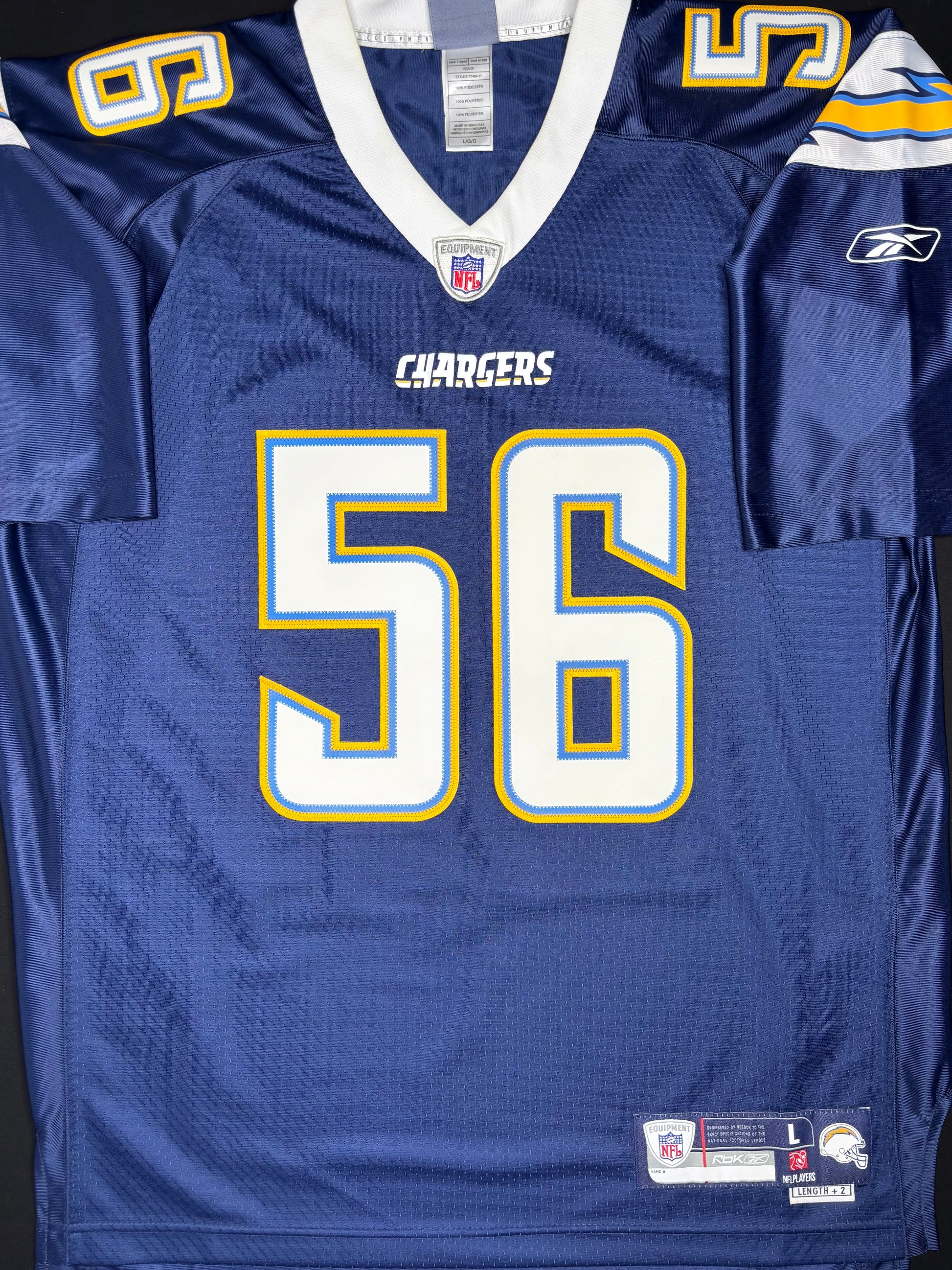 San Diego Chargers Shawne Merriman Reebok Premiere Football Jersey Size: Large