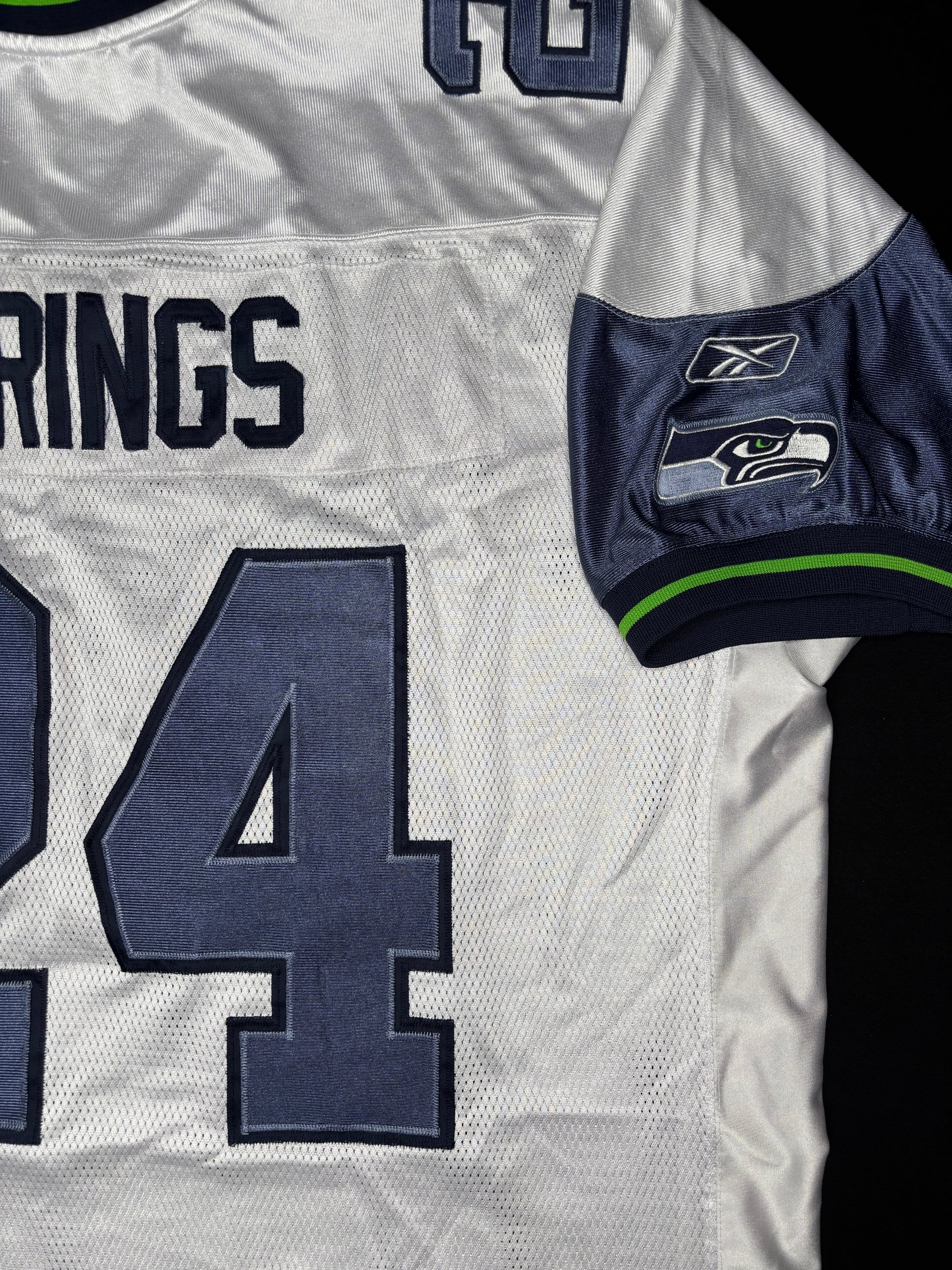 Seattle Seahawks Shawn Springs Reebok Authentic Football Jersey Size: 56
