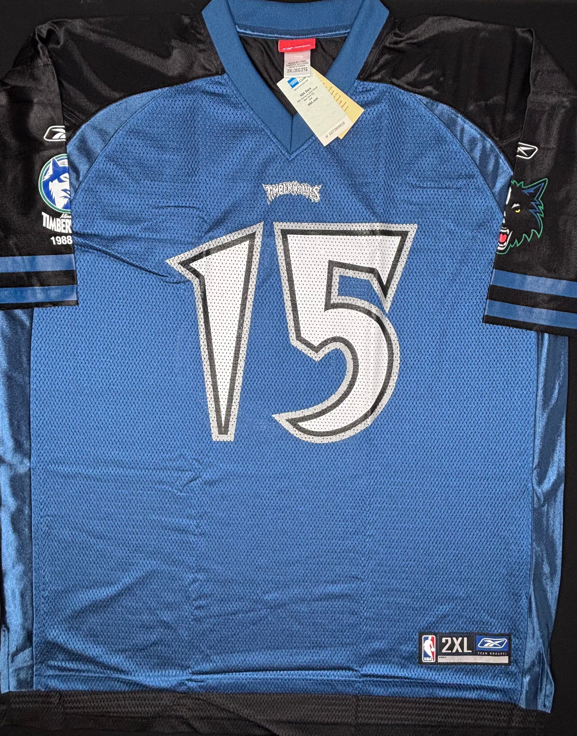 NWT Minnesota Timberwolves 15th Anniversary Reebok Football Jersey Size: XXL