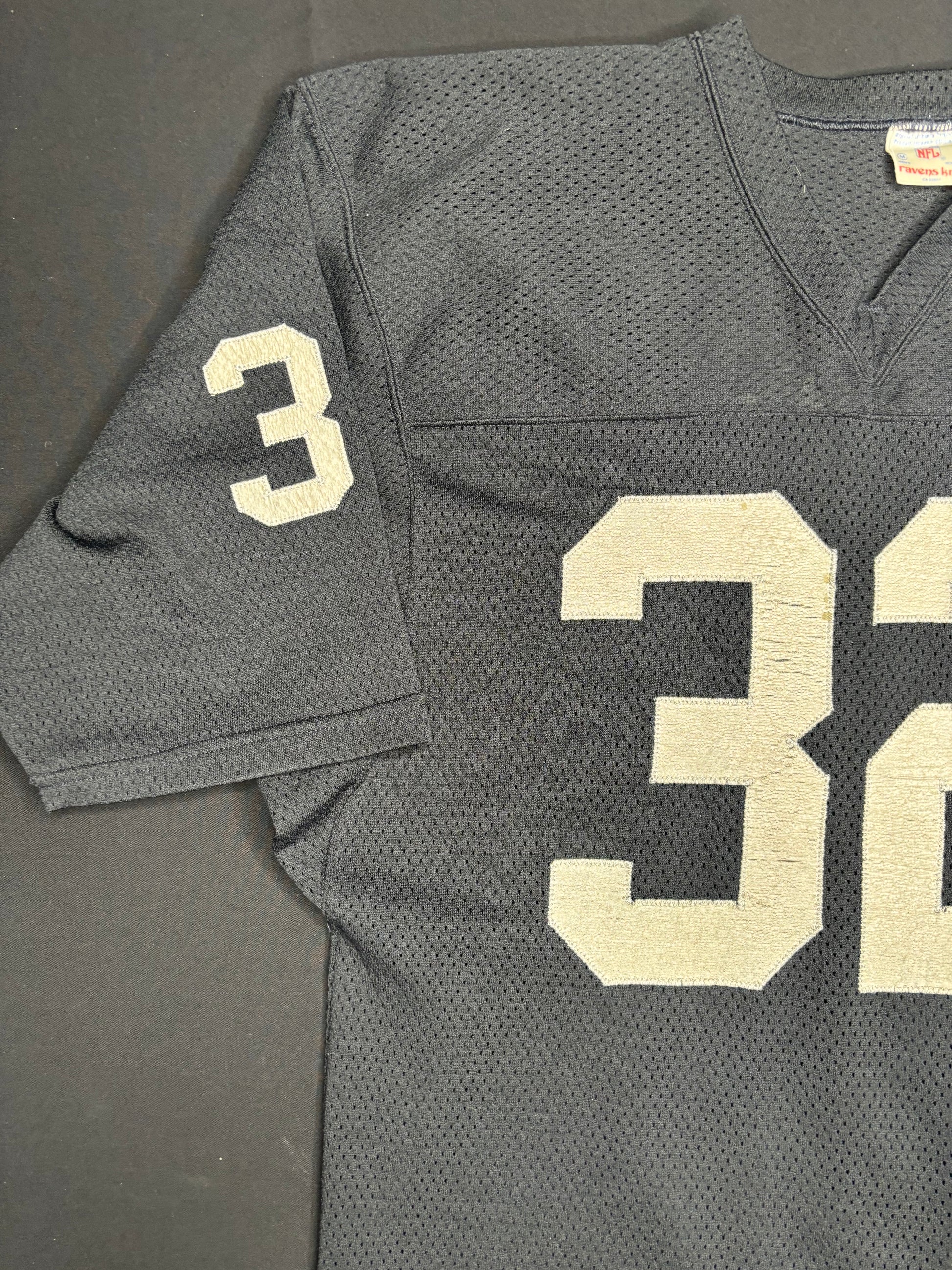 Vintage Los Angeles Raiders Marcus Allen Sand Knit Football Jersey Size: Large