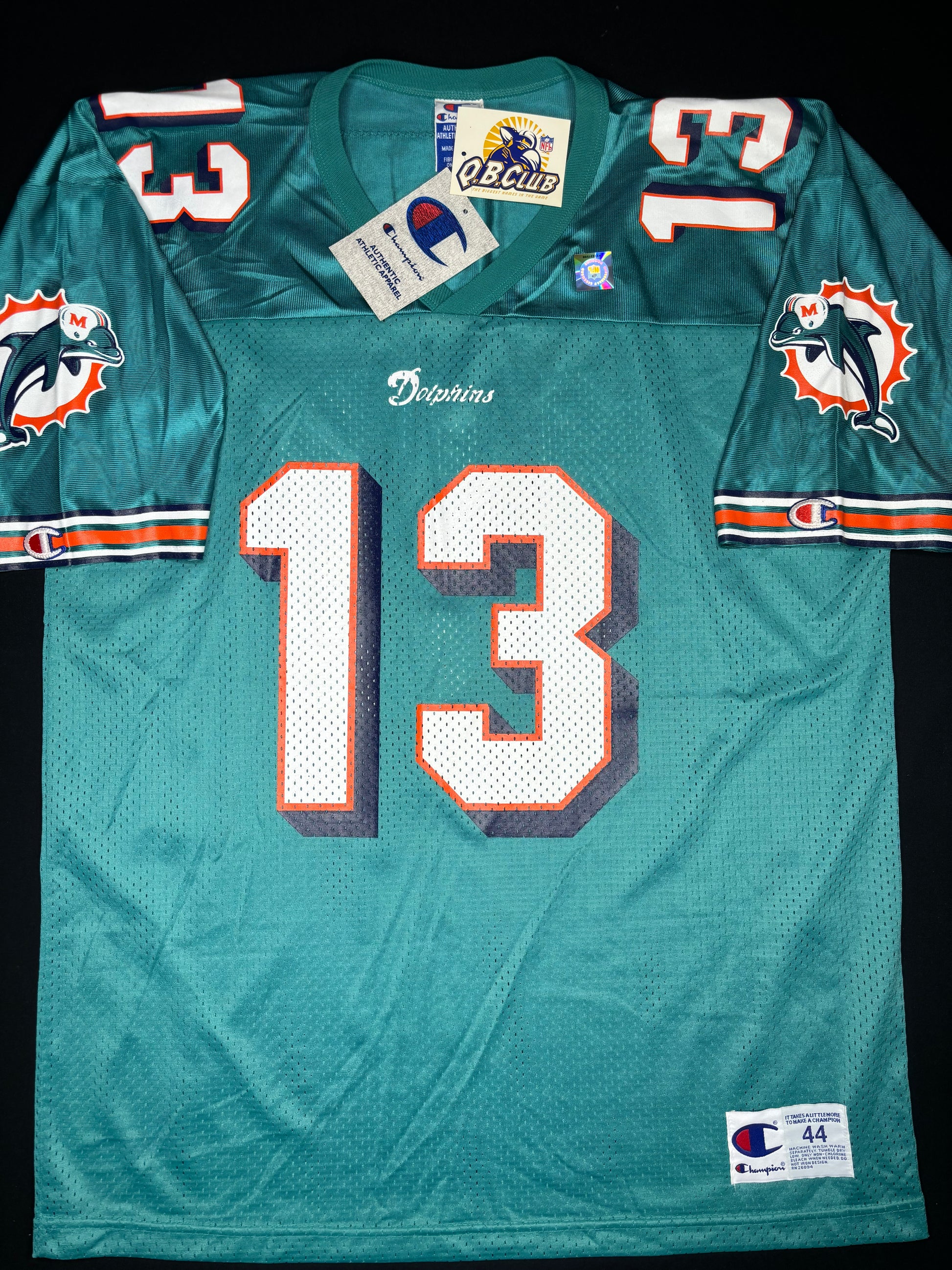 NWT Vintage Miami Dolphins Dan Marino Champion Football Jersey Size: 44