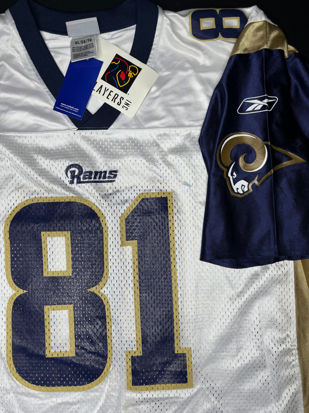 NWT Vintage St. Louis Rams Az Zahir Hakim Reebok Football Jersey Size: XL