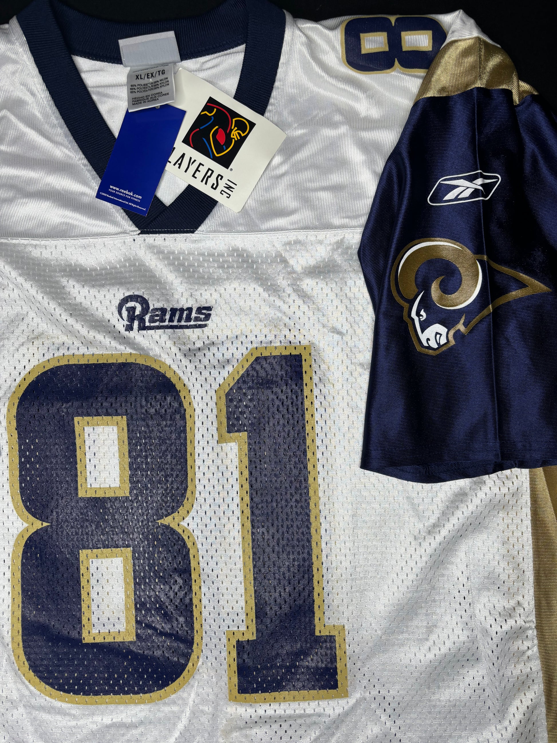 NWT Vintage St. Louis Rams Az Zahir Hakim Reebok Football Jersey Size: XL