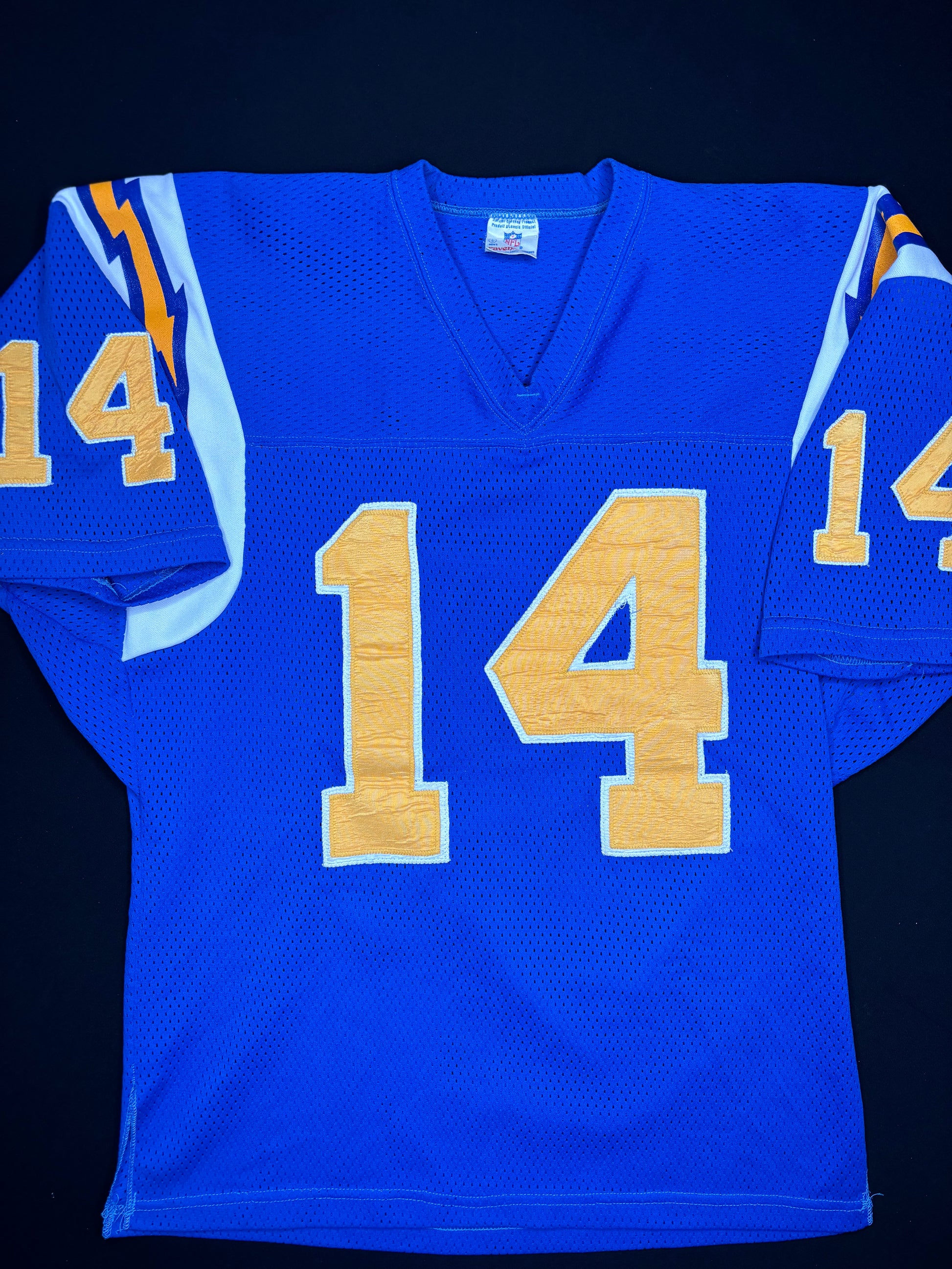 Vintage San Diego Chargers Dan Fouts Ravens Knit Football Jersey Size: Large