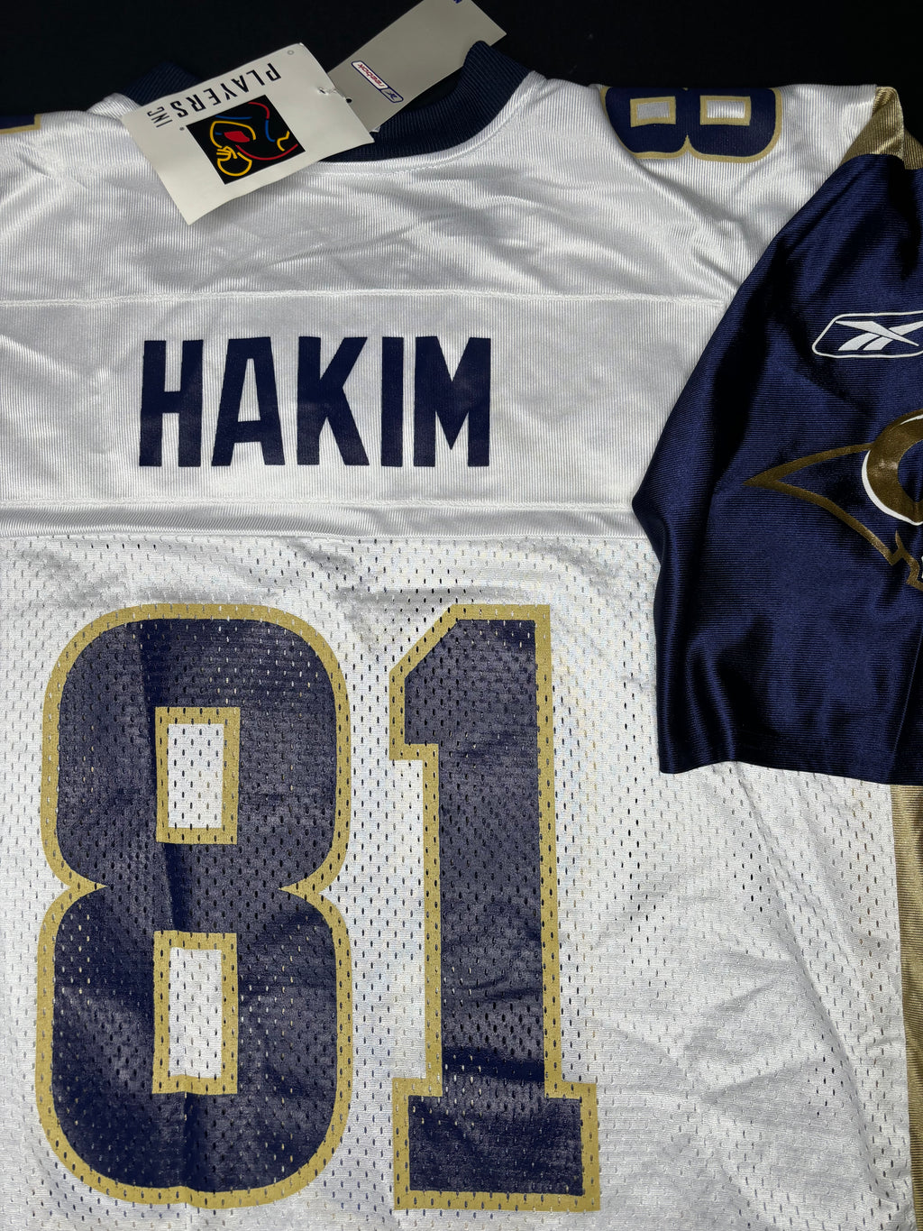 NWT Vintage St. Louis Rams Az Zahir Hakim Reebok Football Jersey Size: XL