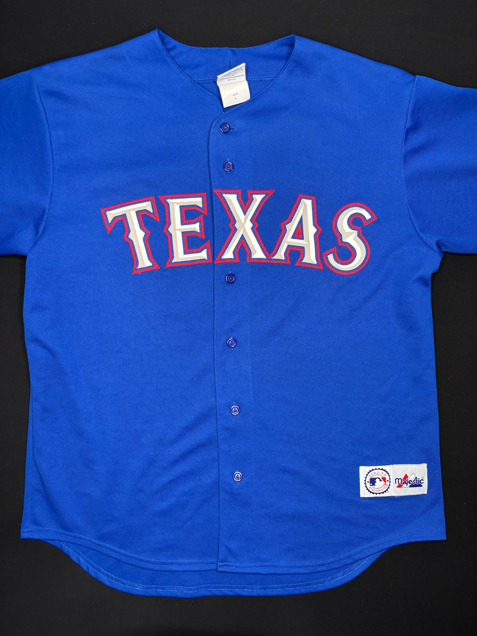 Texas Rangers Alex Rodriguez Majestic Baseball Jersey Size: Large