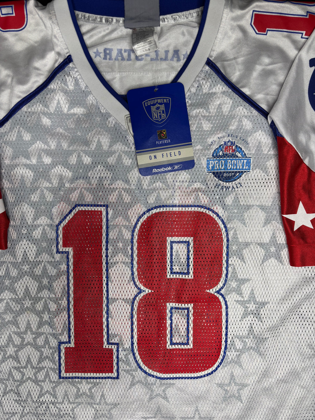 NWT Indianapolis Colts Peyton Manning 07 Pro Bowl Reebok Football Jersey Size: Large