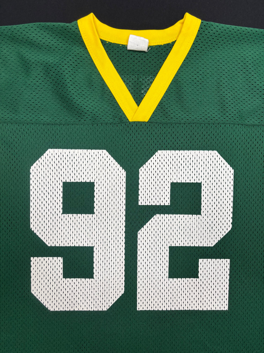 Green Bay Packers Reggie White Logo 7 Football Jersey Size: Large