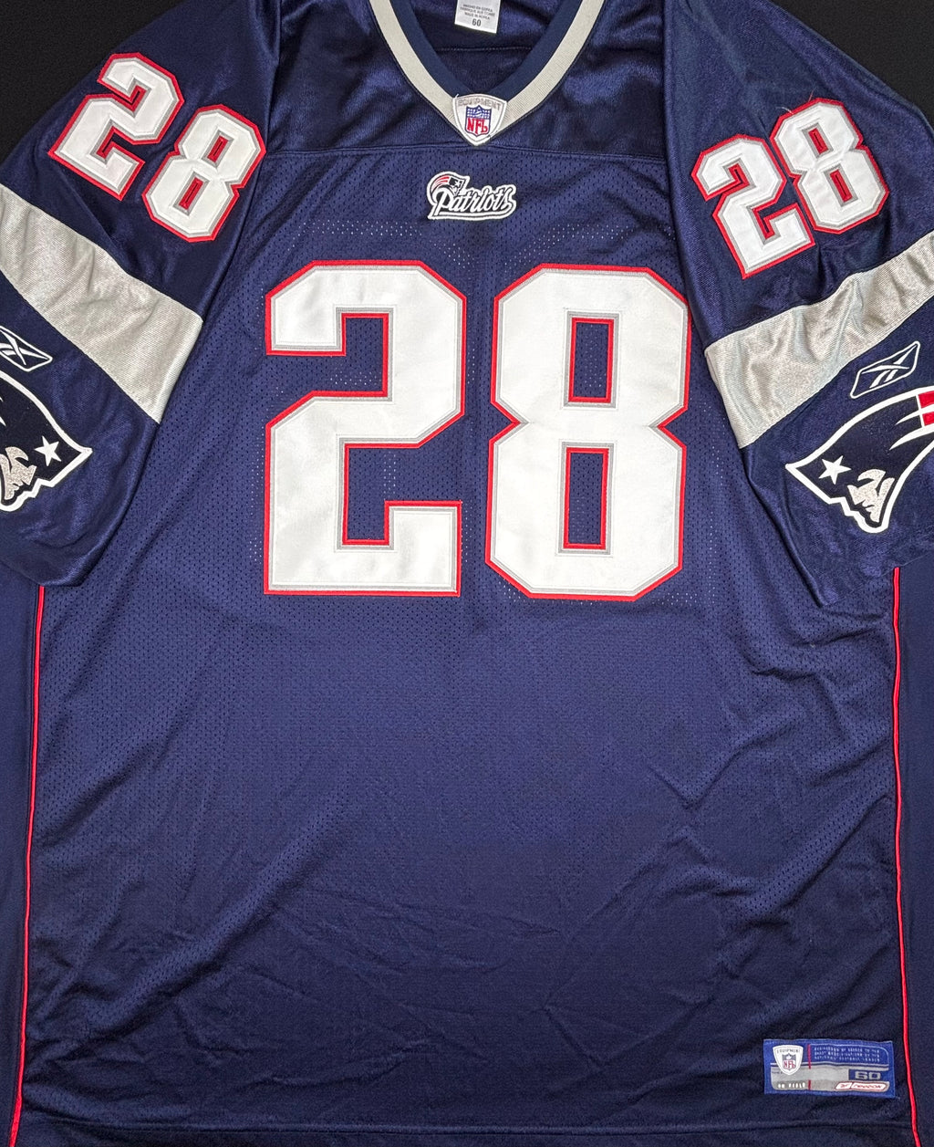 New England Patriots Corey Dillon Authentic Reebok Football Jersey Size: 60