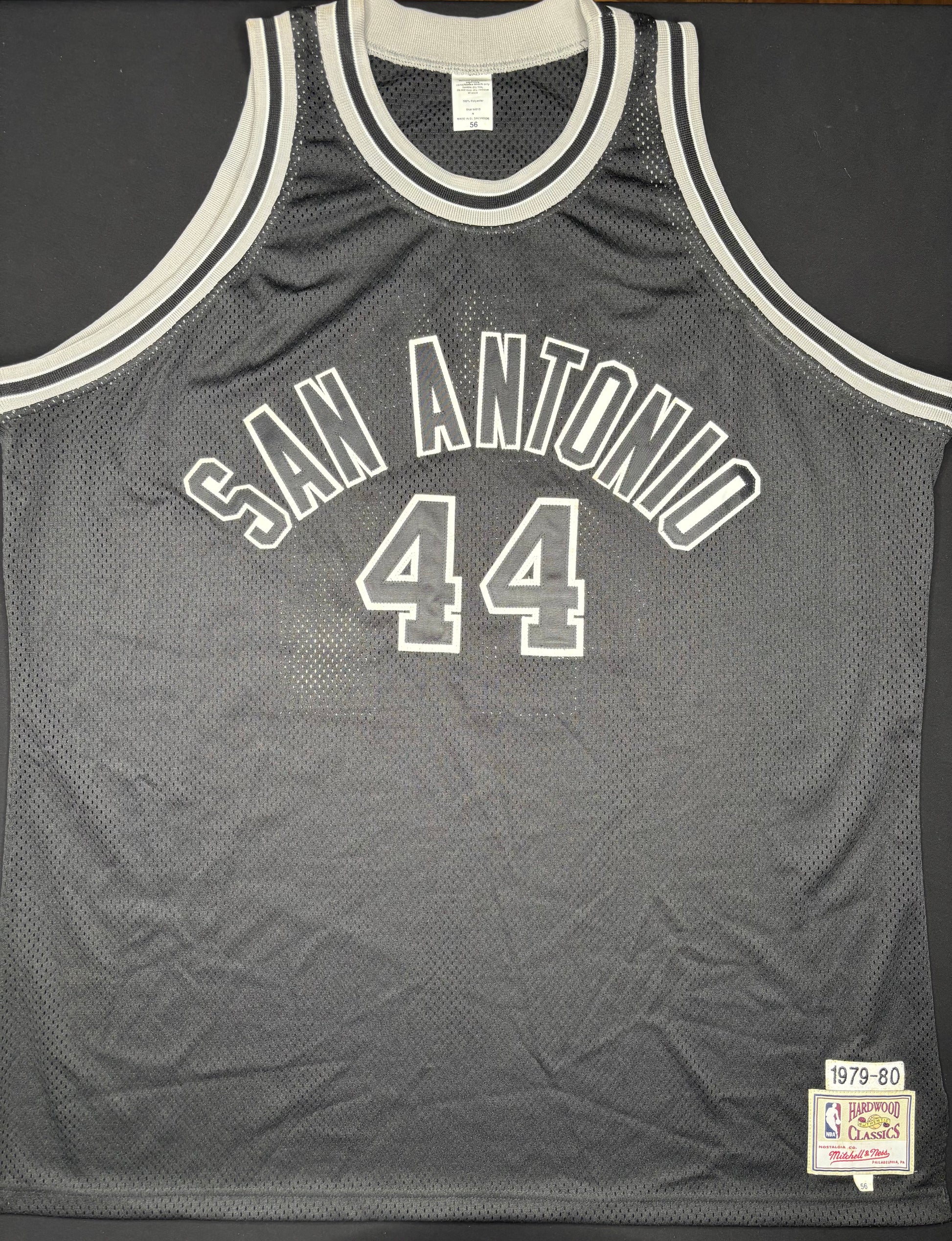 San Antonio Spurs George Gervin Mitchell and Ness Hardwood Classic Basketball Jersey Size: 56