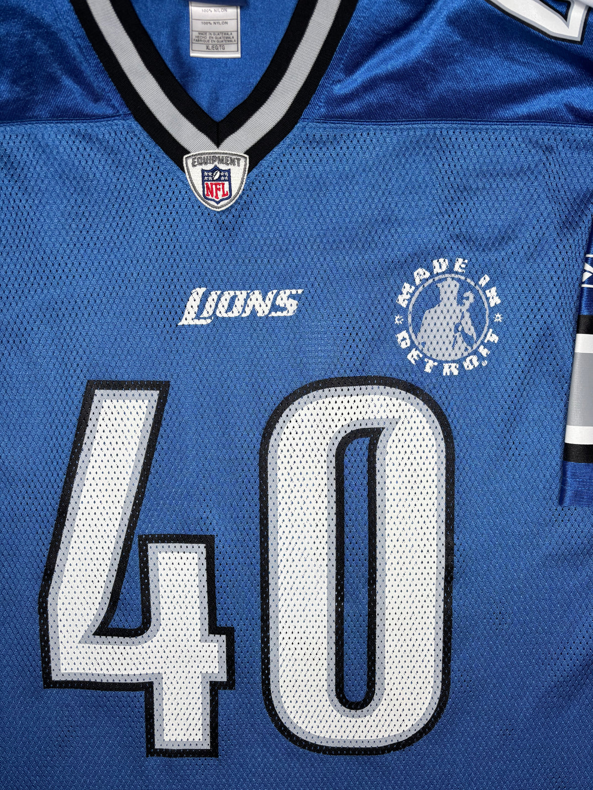 Detroit Lions Kid Rock 40th Birthday Exclusive Reebok Football Jersey Size: XL