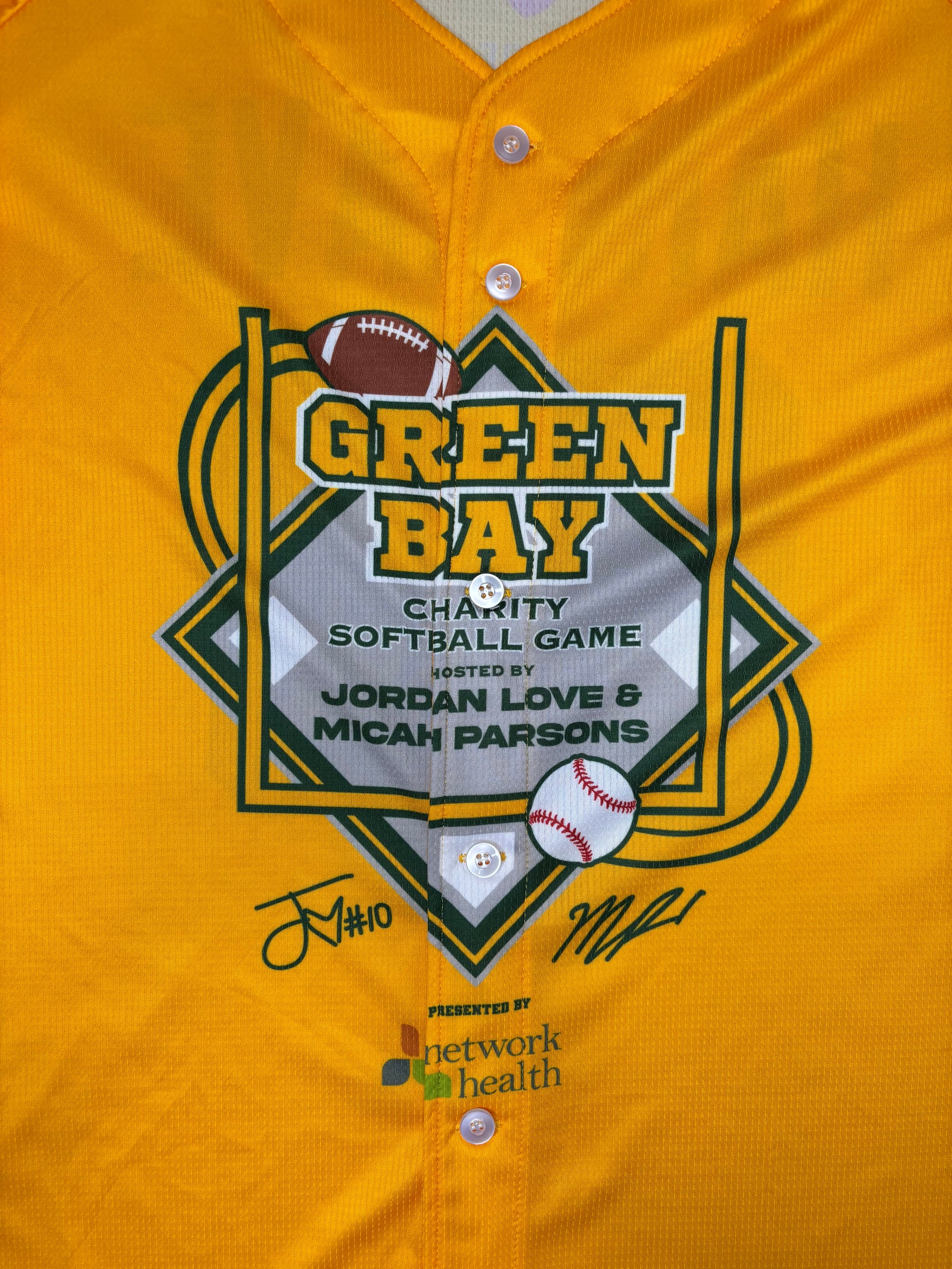 Green Bay Packers Javon Hargrave Team Issued Charity Softball Game Jersey Size: 3XL