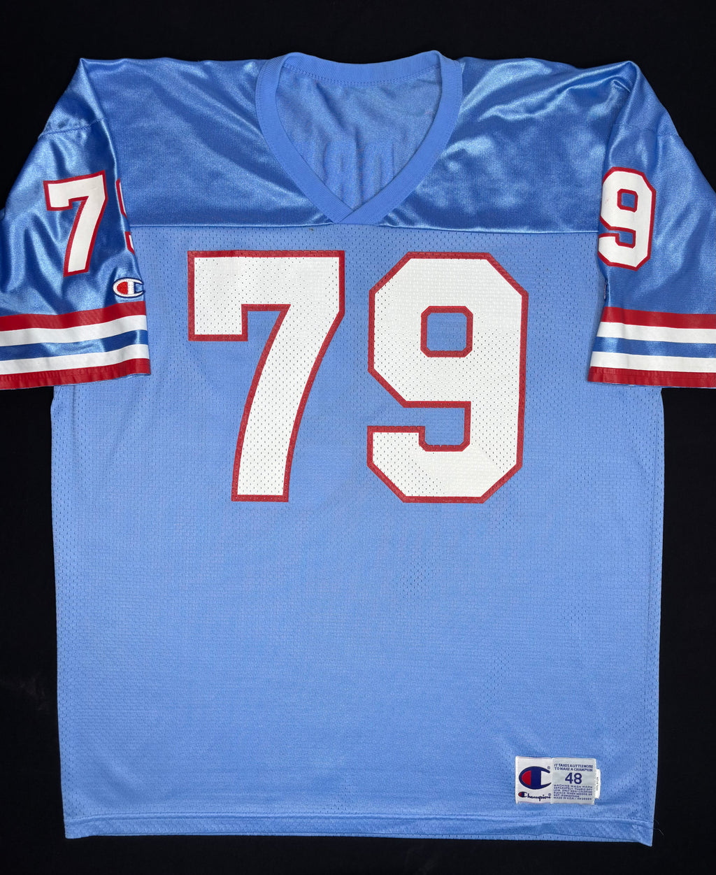 Houston Oilers Ray Childress Champion Football Jersey Size: 48