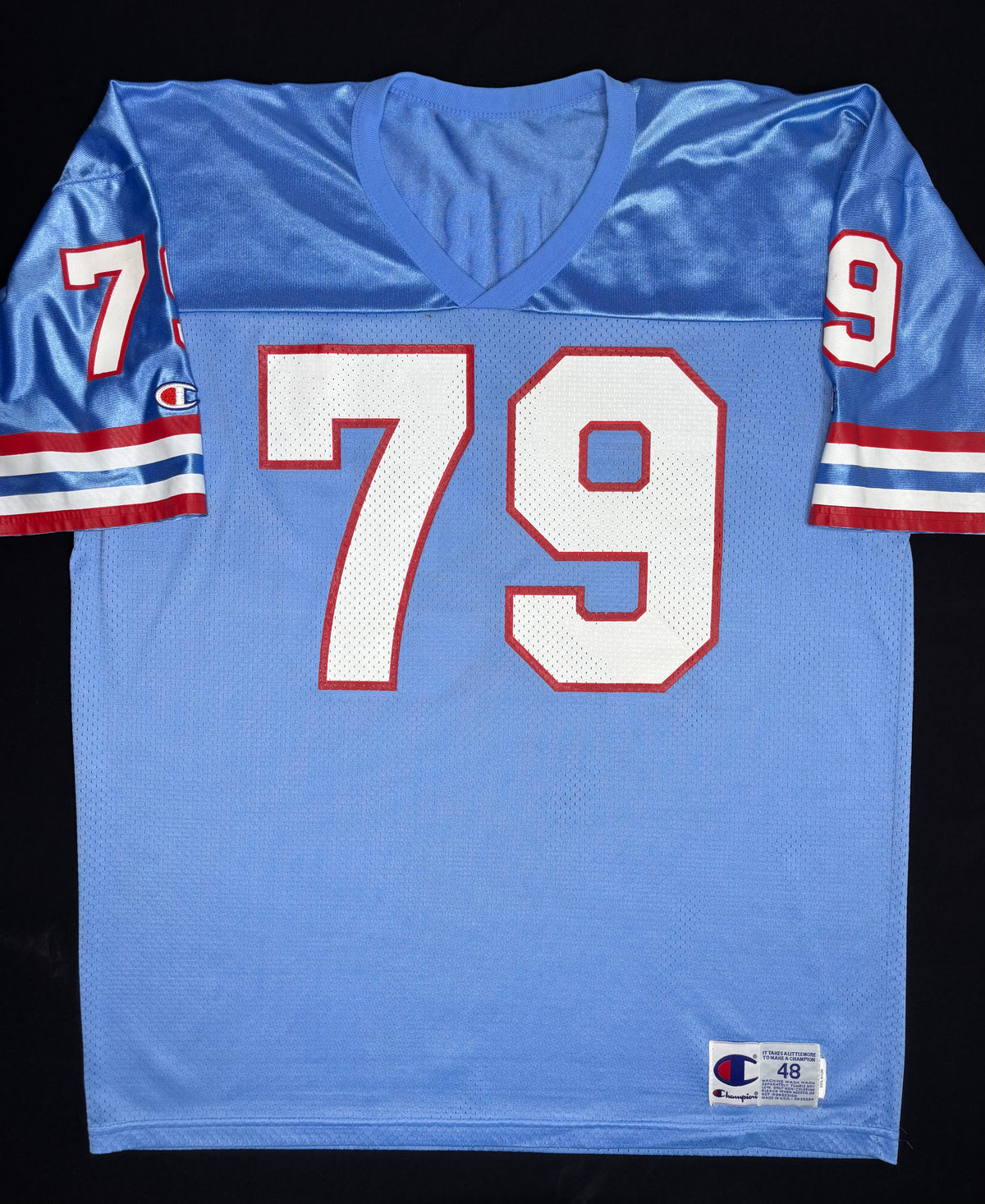 Houston Oilers Ray Childress Champion Football Jersey Size: 48