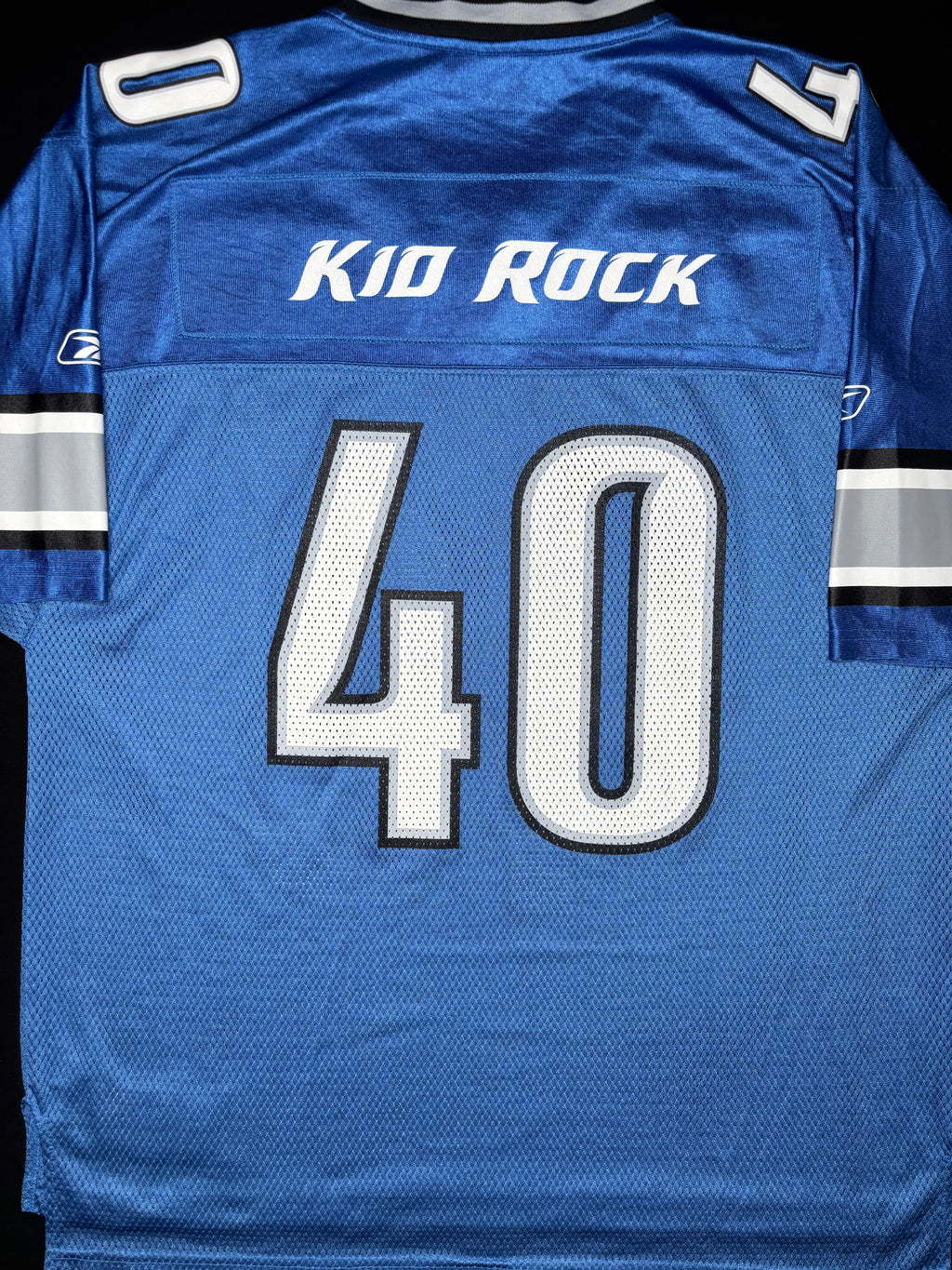 Detroit Lions Kid Rock 40th Birthday Exclusive Reebok Football Jersey Size: Large