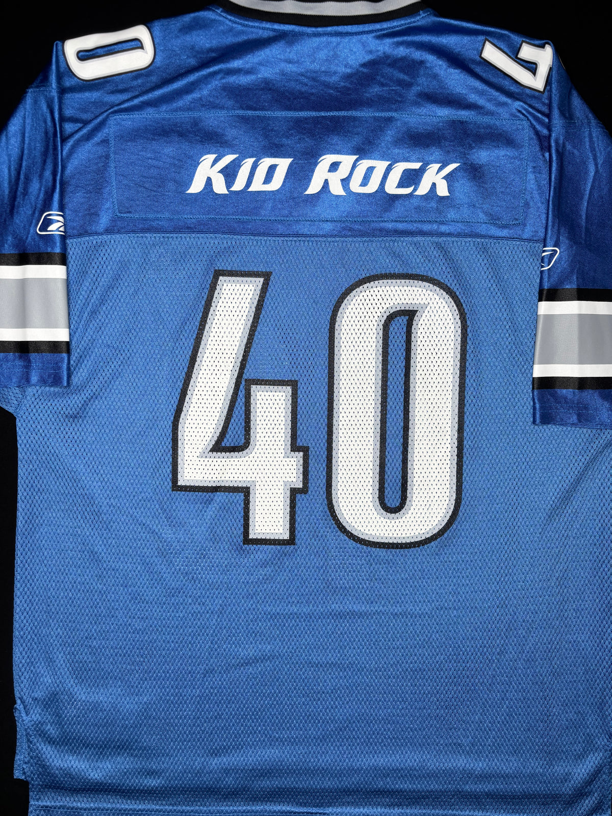 Detroit Lions Kid Rock 40th Birthday Exclusive Reebok Football Jersey Size: Large