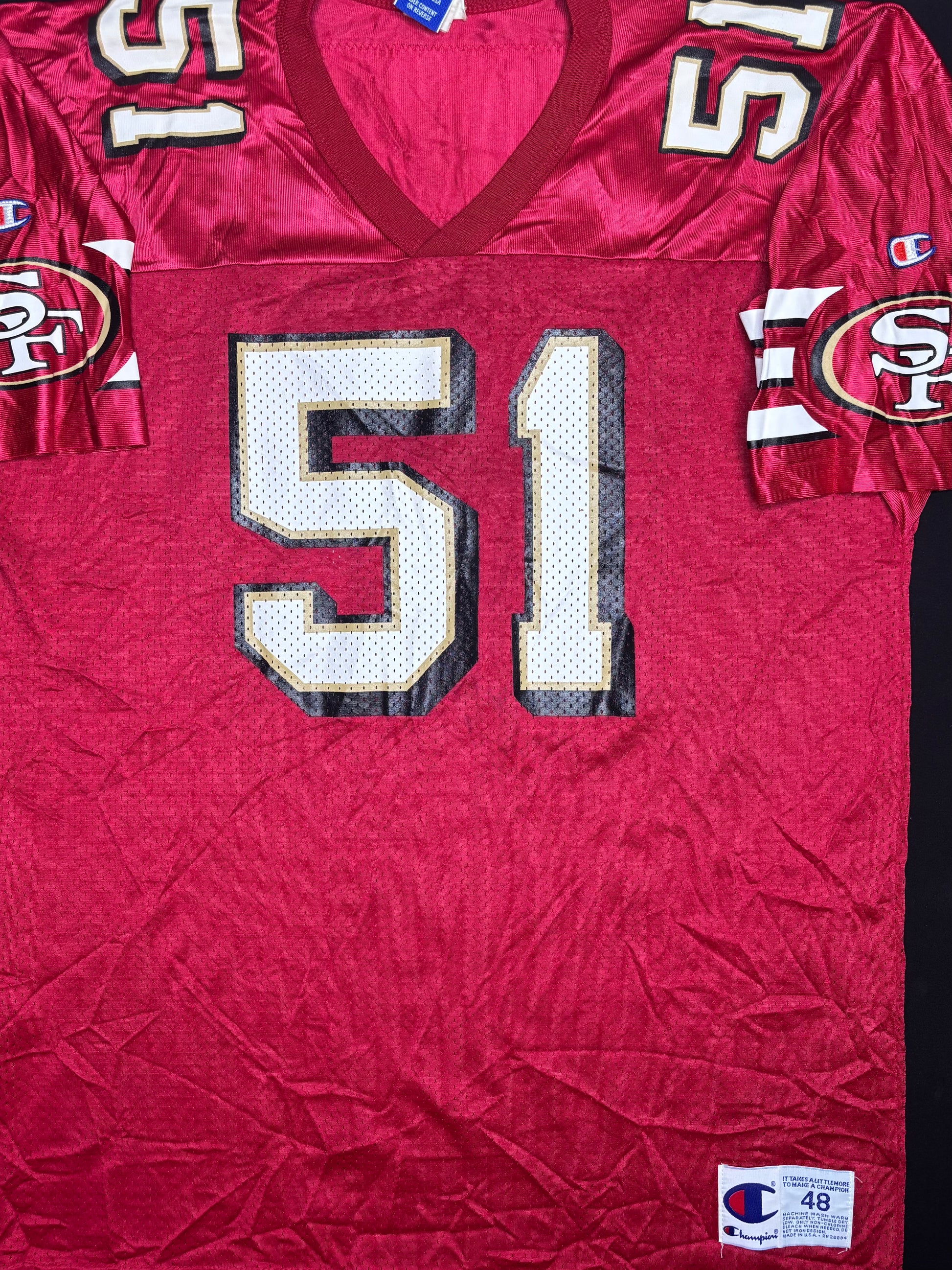 San Francisco 49ers Ken Norton Jr Champion Football Jersey Size: 48