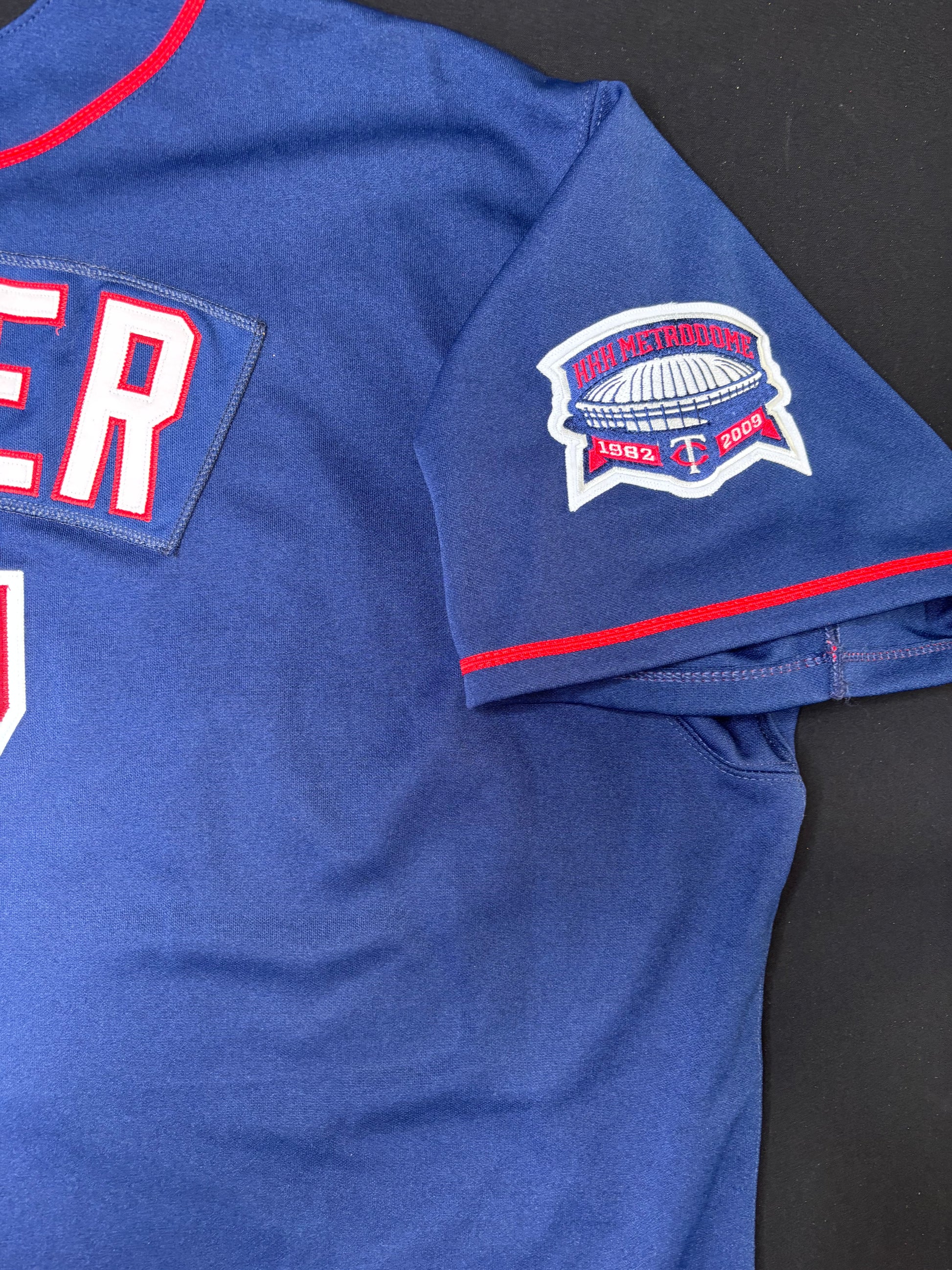 Minnesota Twins Joe Mauer Authentic Majestic Baseball Jersey Size: 60