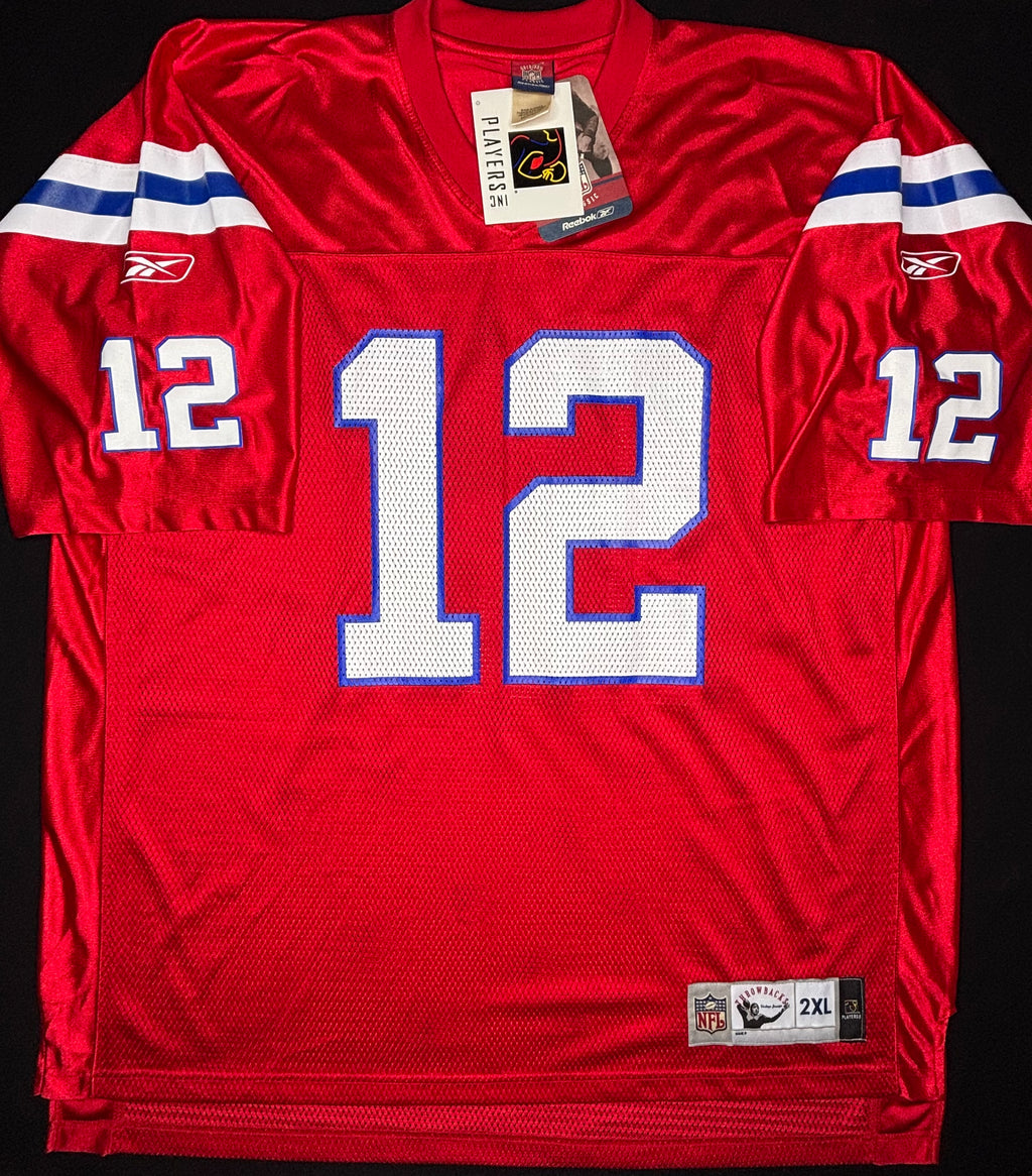 NWT New England Patriots Tom Brady Reebok Throwbacks Football Jersey Size: XXL