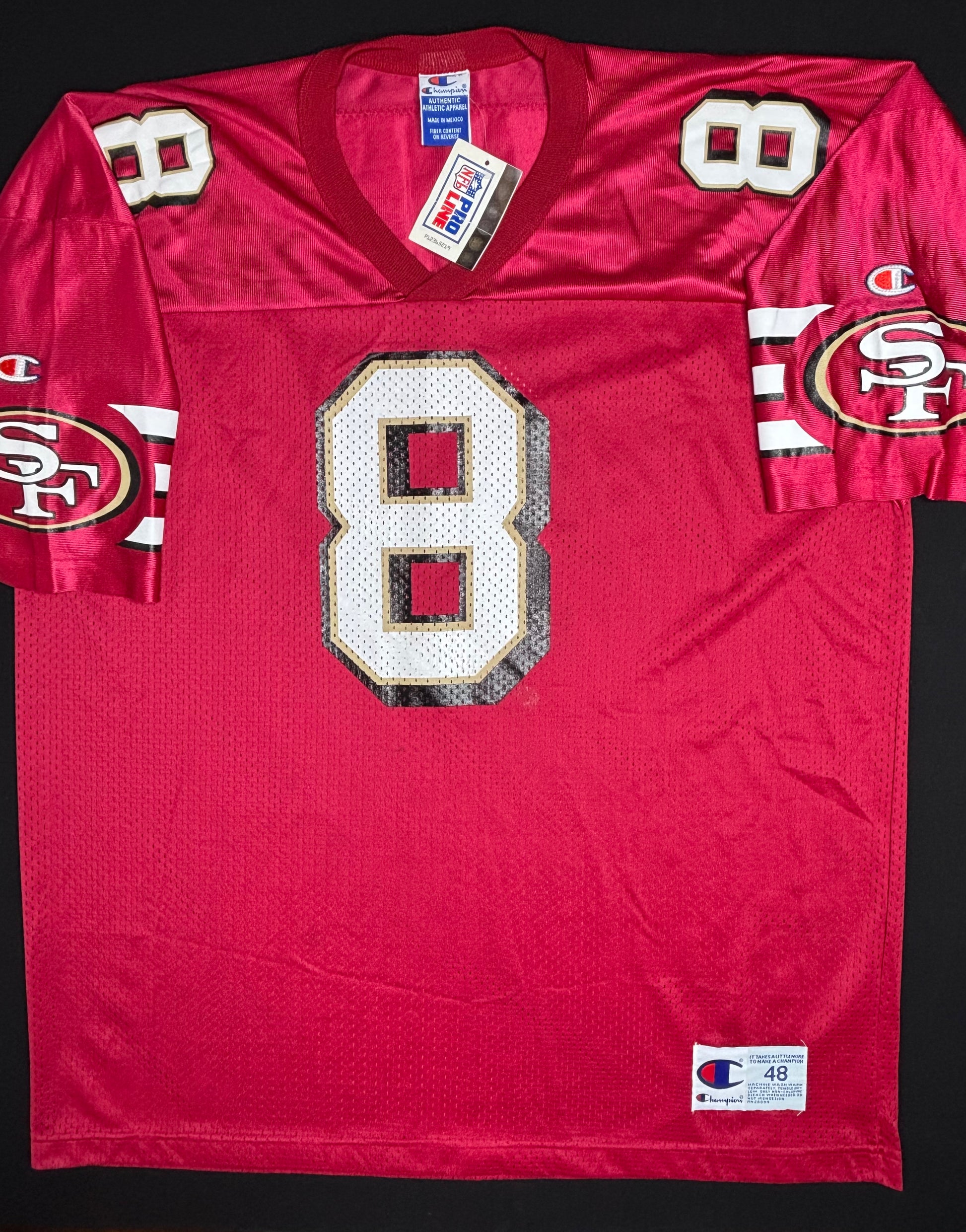 NWT San Francisco 49ers Steve Young Champion Football Jersey Size: 48