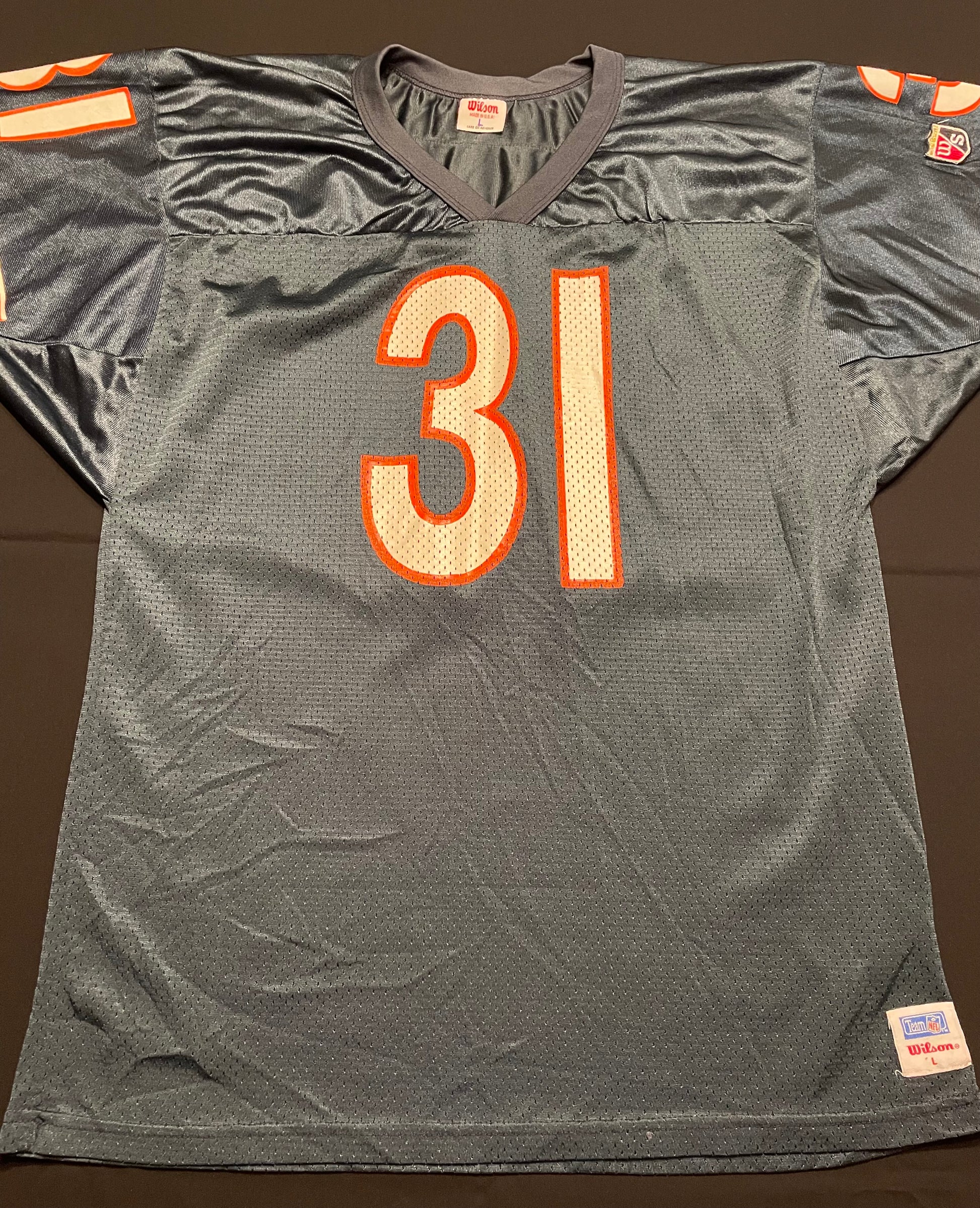 Chicago Bears Rashaan Salaam Wilson Football Jersey Size: Large