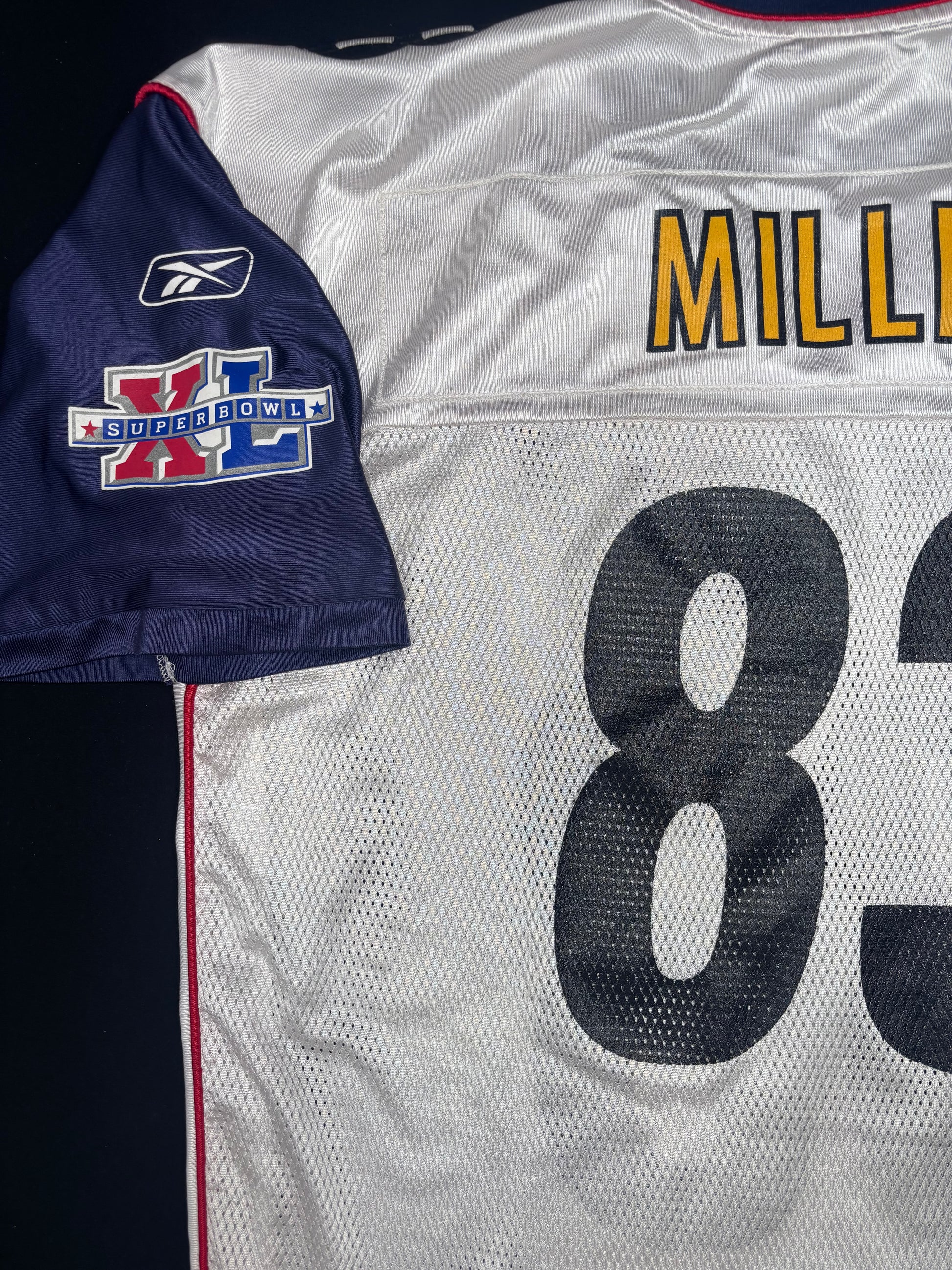 Pittsburgh Steelers Heath Miller Super Bowl 40 Reebok Football Jersey Size: Large