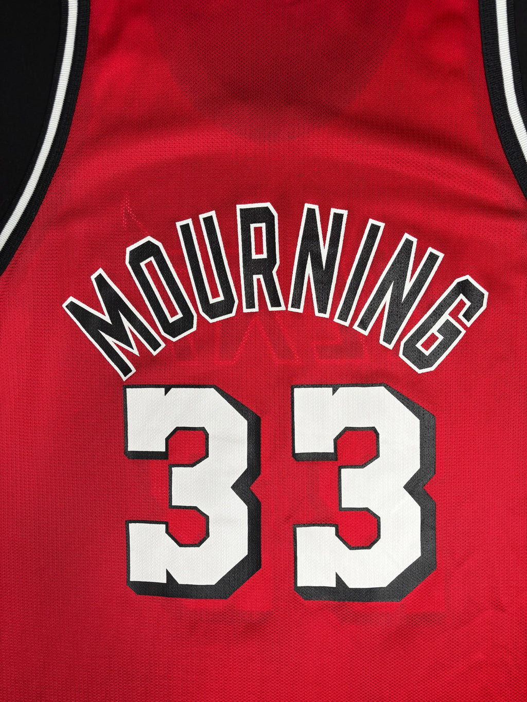 Miami Heat Alonzo Mourning Champion Basketball Jersey Size: 48