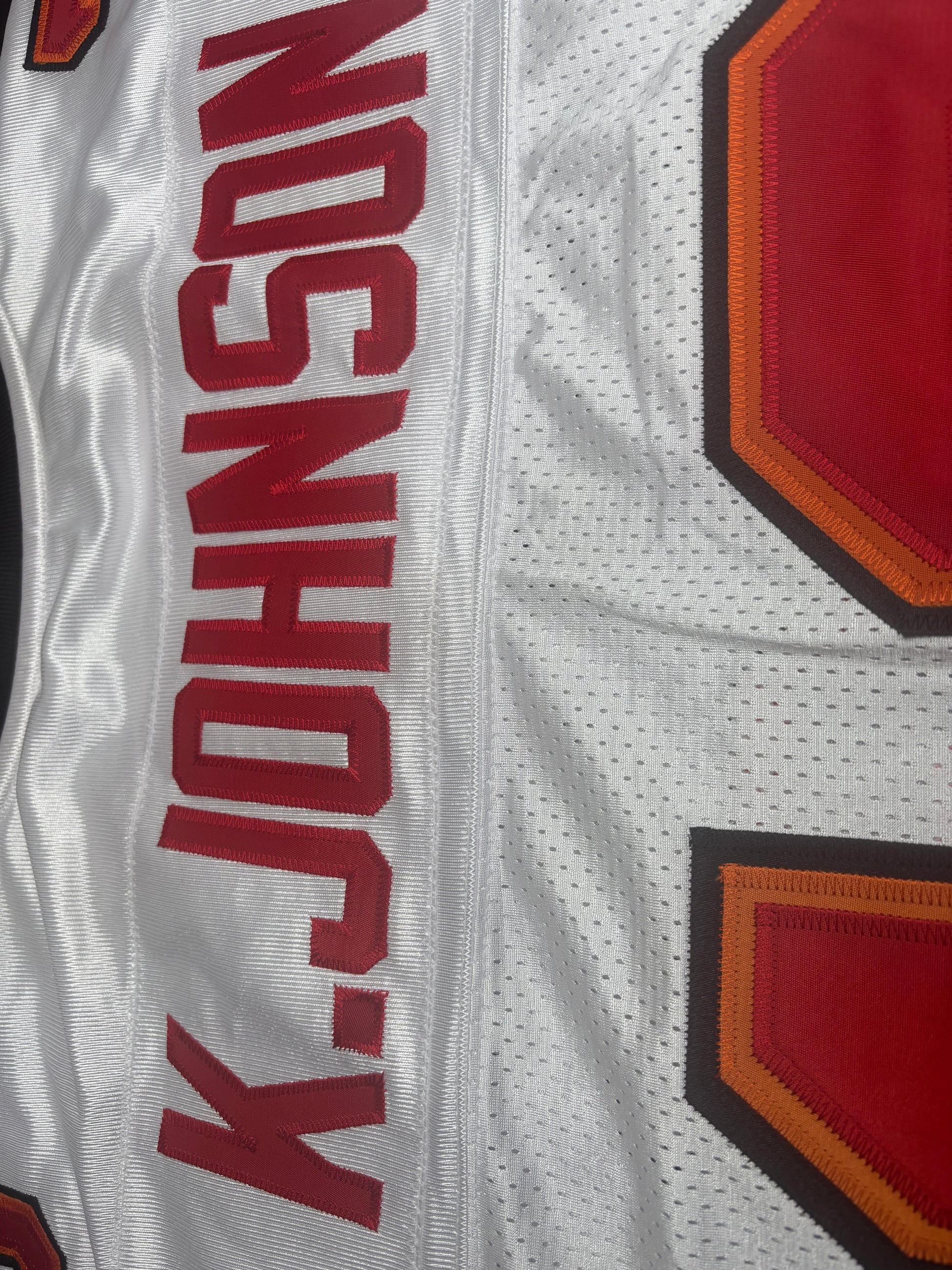 Tampa Bay Buccaneers Keyshawn Johnson Authentic Reebok Football Jersey Size: 56