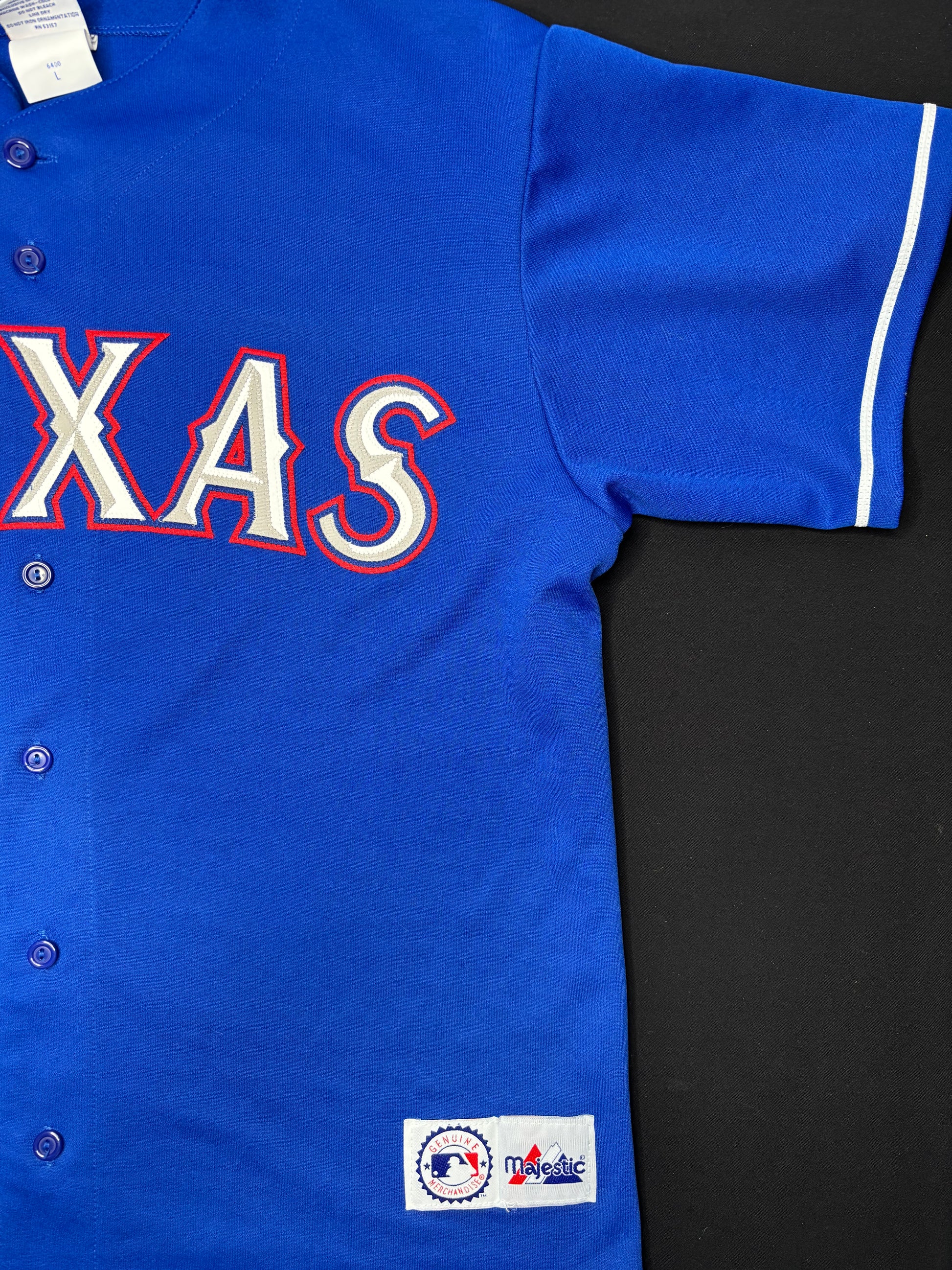 Texas Rangers Alex Rodriguez Majestic Baseball Jersey Size: Large