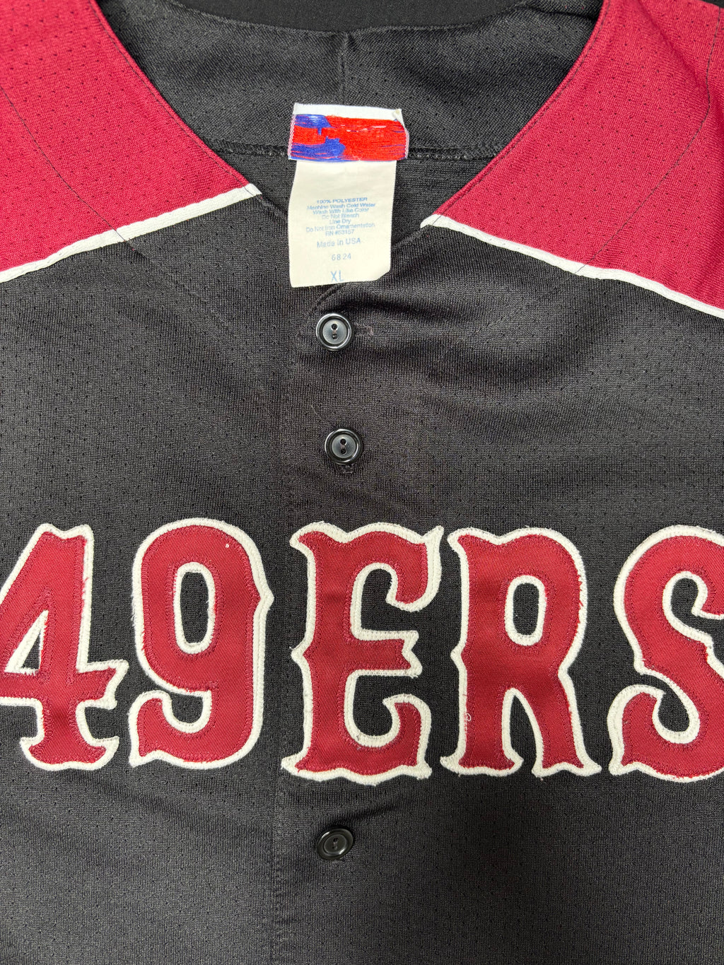 San Francisco 49ers Majestic Baseball Jersey Size: XL