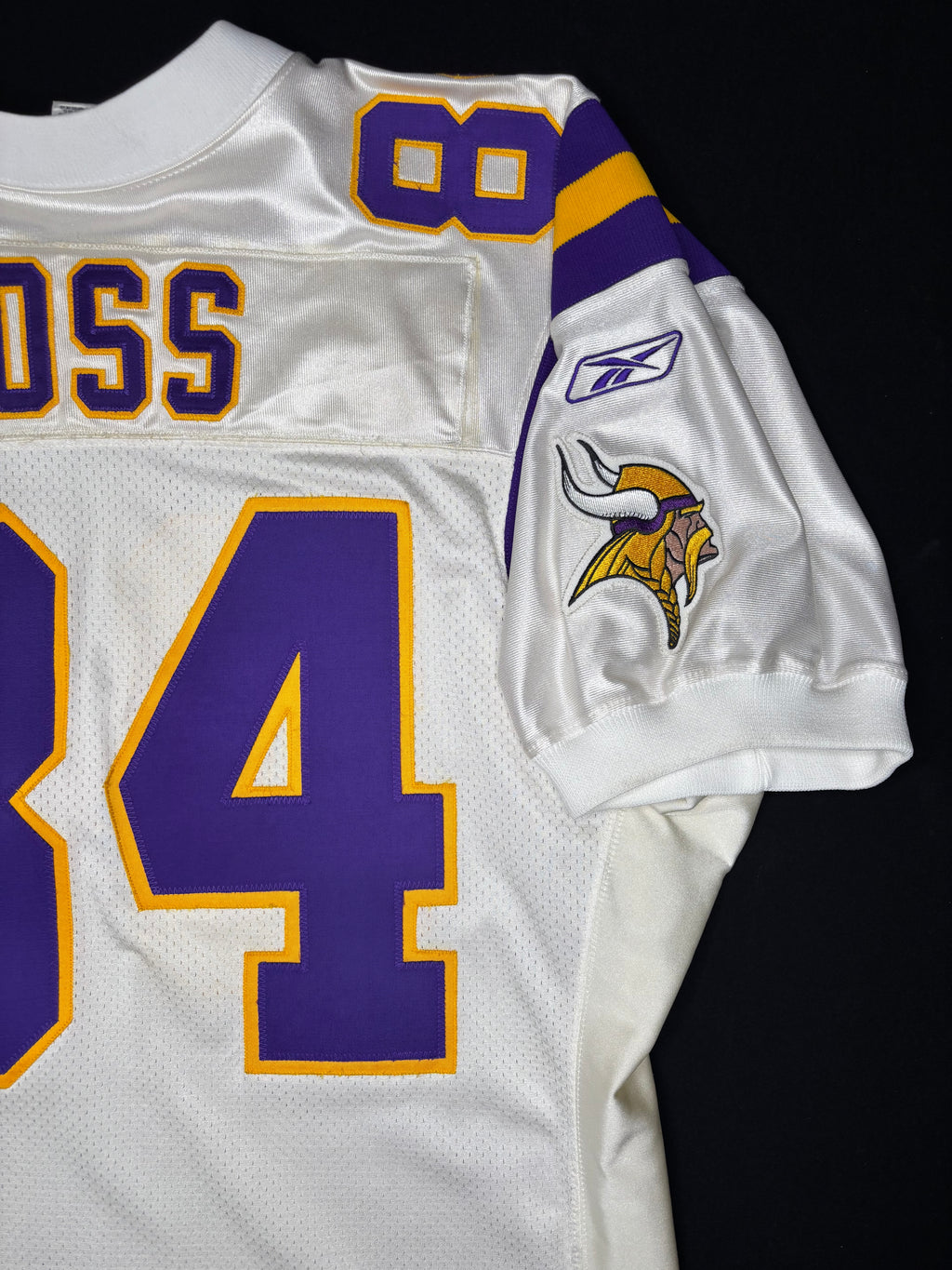 Minnesota Vikings Randy Moss Reebok Authentic w/ 40 Years Patch Football Jersey Size: 52