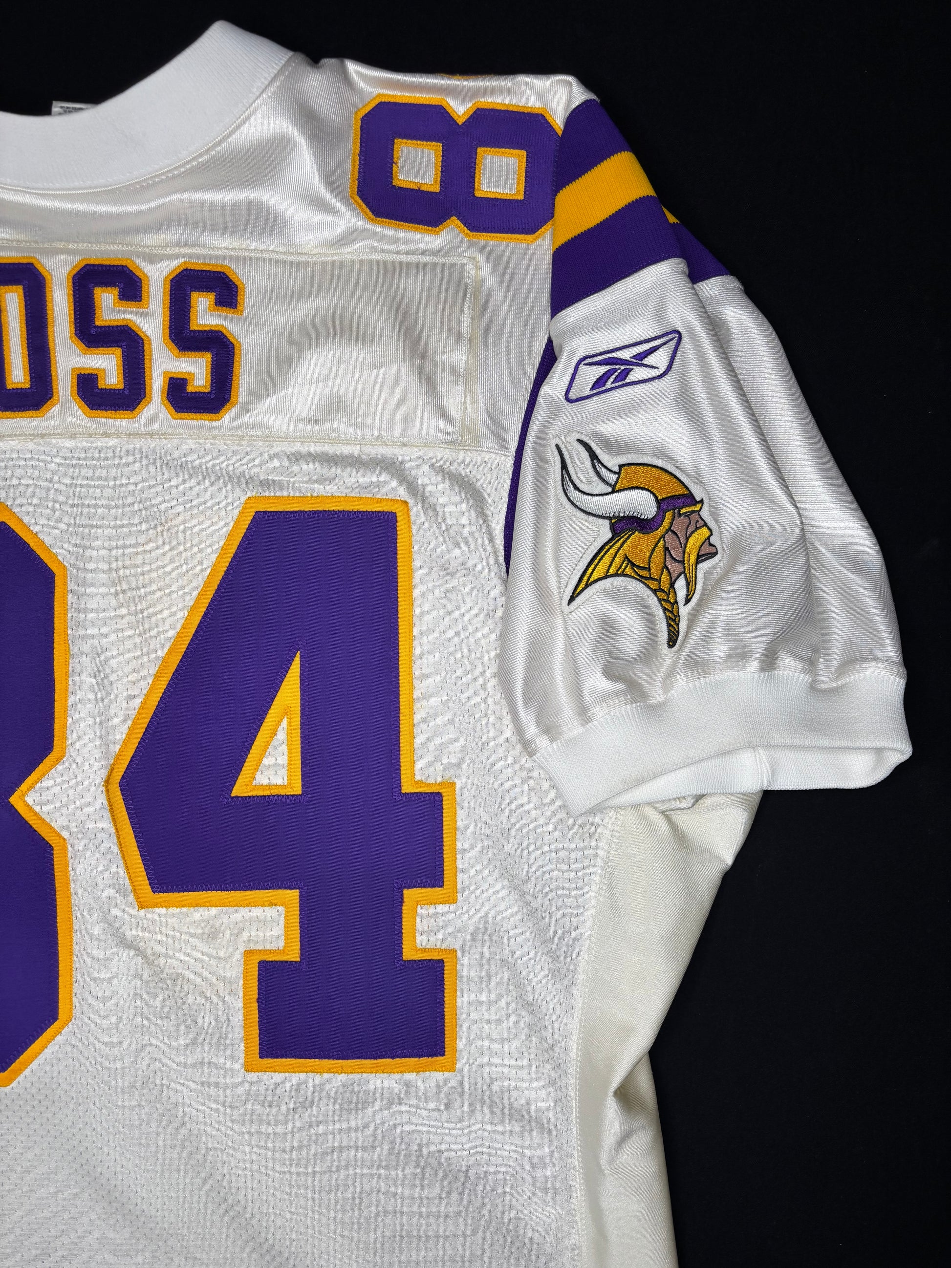 Minnesota Vikings Randy Moss Reebok Authentic w/ 40 Years Patch Football Jersey Size: 52