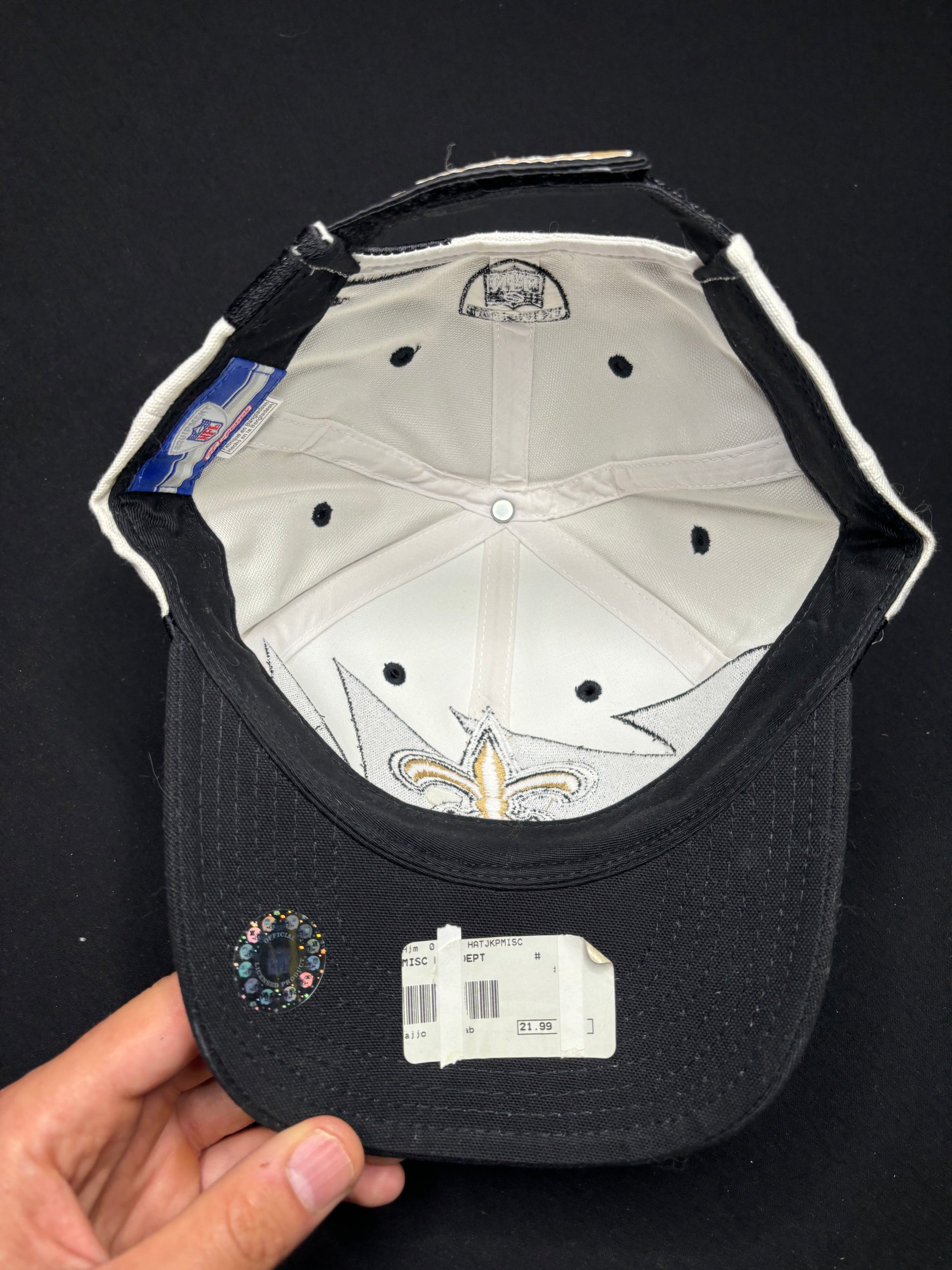 NWT Vintage New Orleans Saints Reebok SharkTooth Strapback Hat