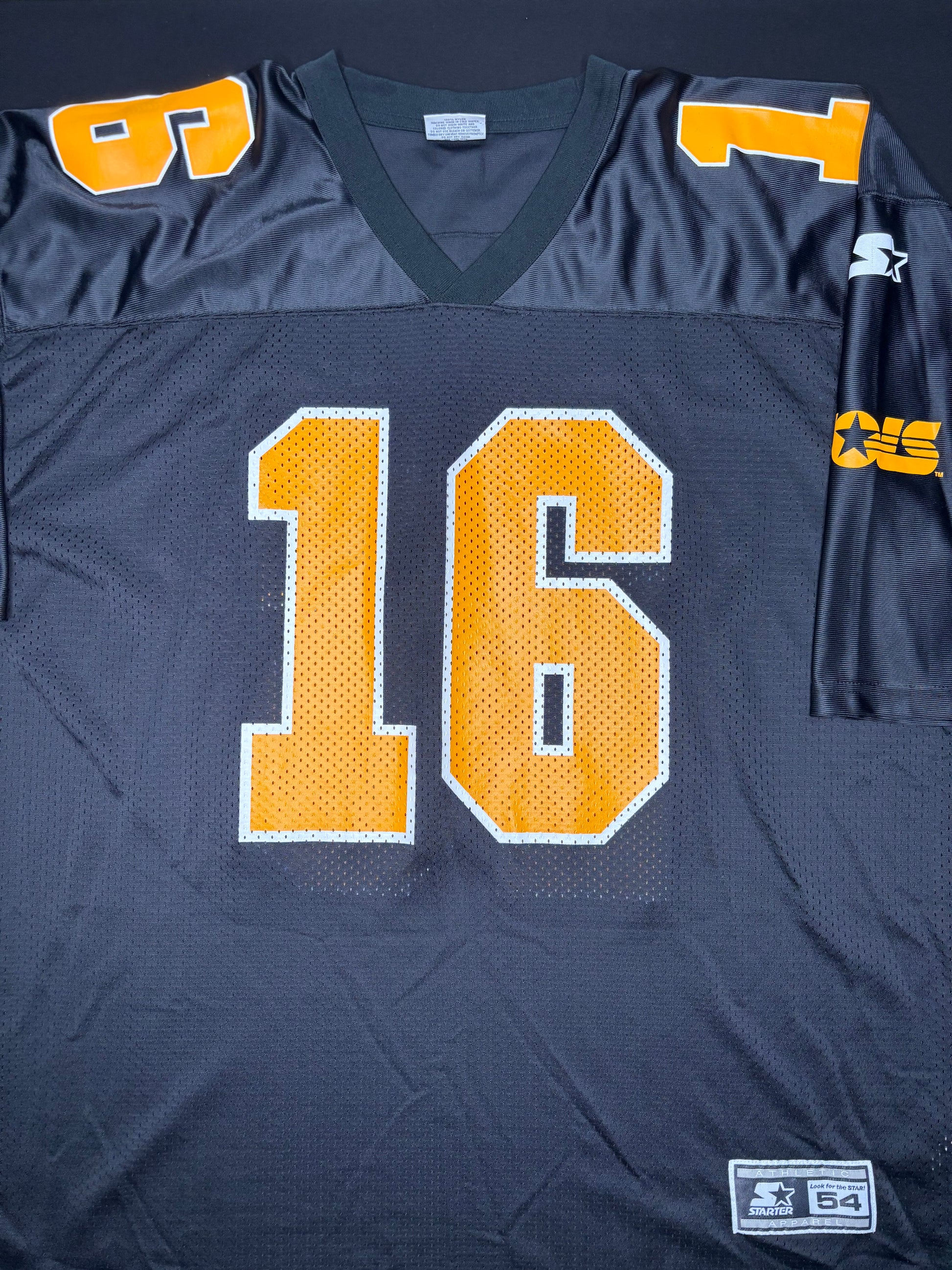 Vintage Tennessee Volunteers Peyton Manning Alt Black Starter Football Jersey Size: 52