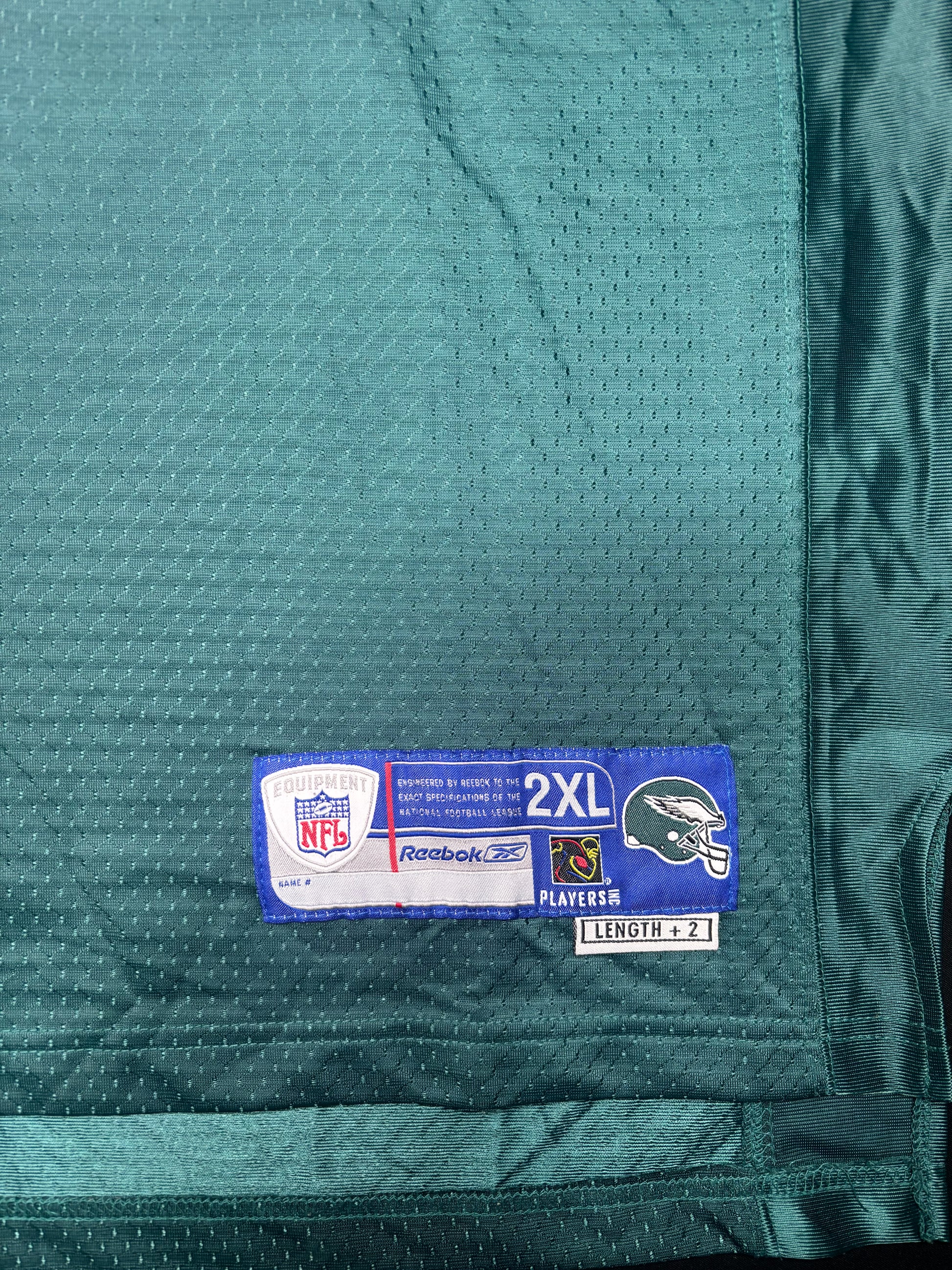 Philadelphia Eagles Brian Westbrook Reebok Helmet Tag Football Jersey Size: XXL