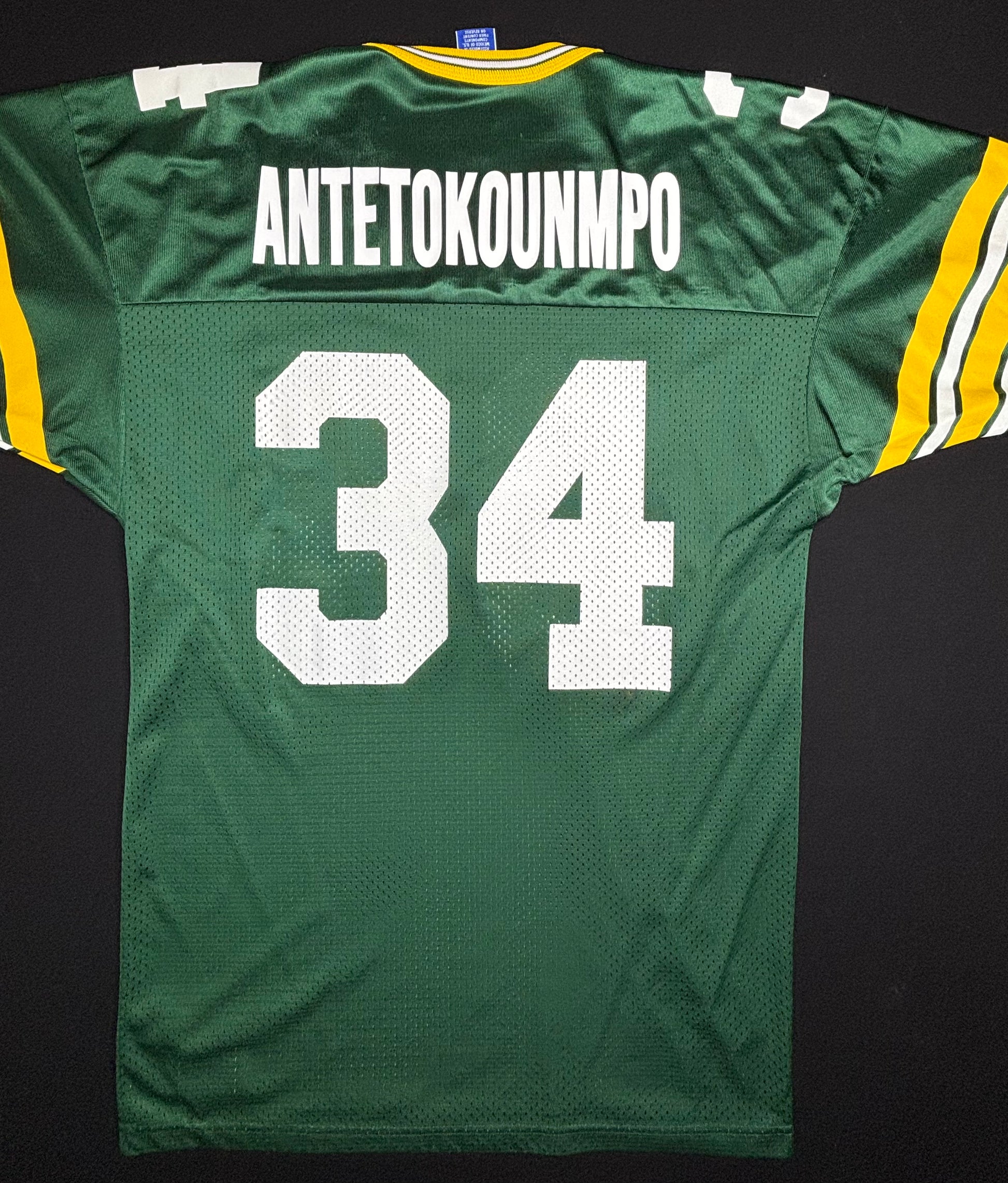 Green Bay Packers Giannis Antetokounmpo Champion Football Jersey Size: 44