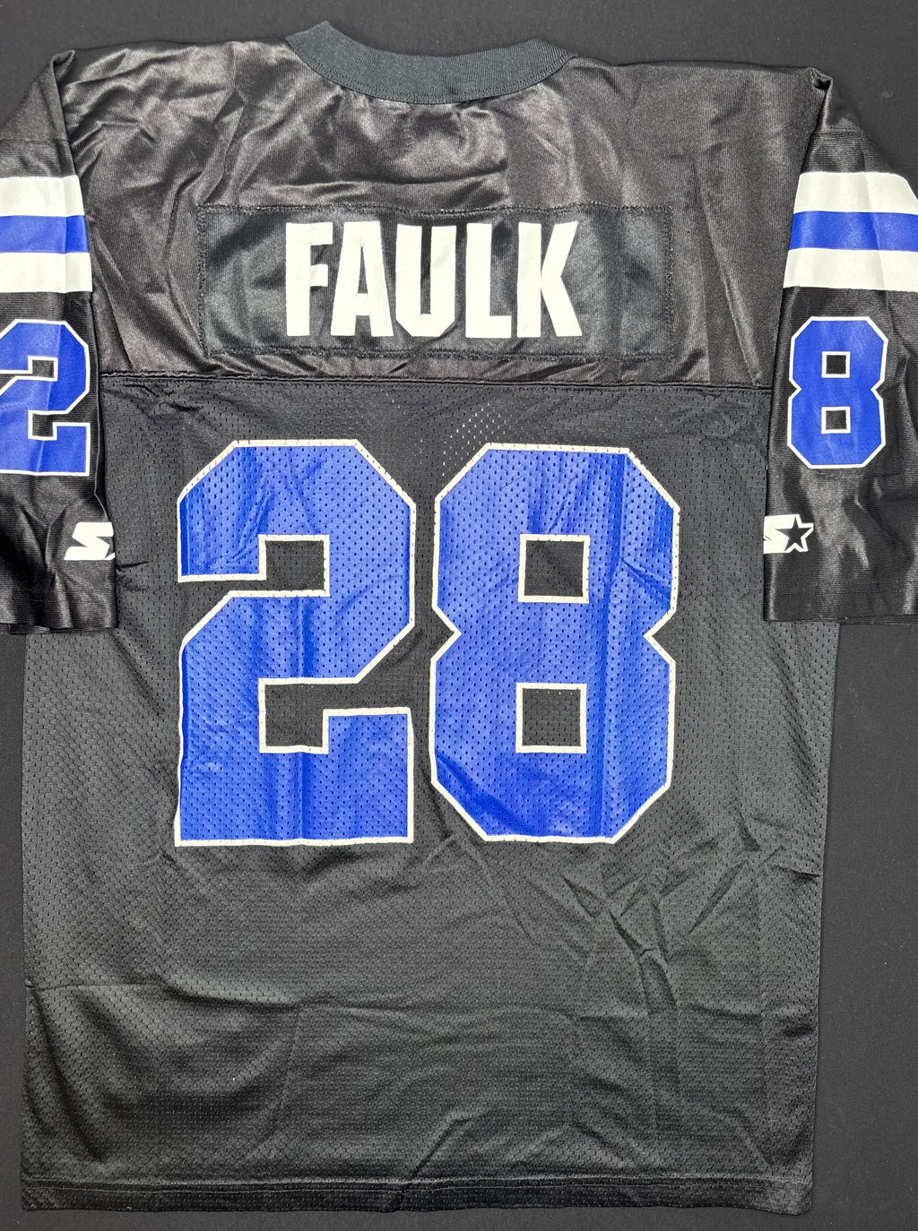 Indianapolis Colts Marshall Faulk Alt Black Starter Football Jersey Size: 52