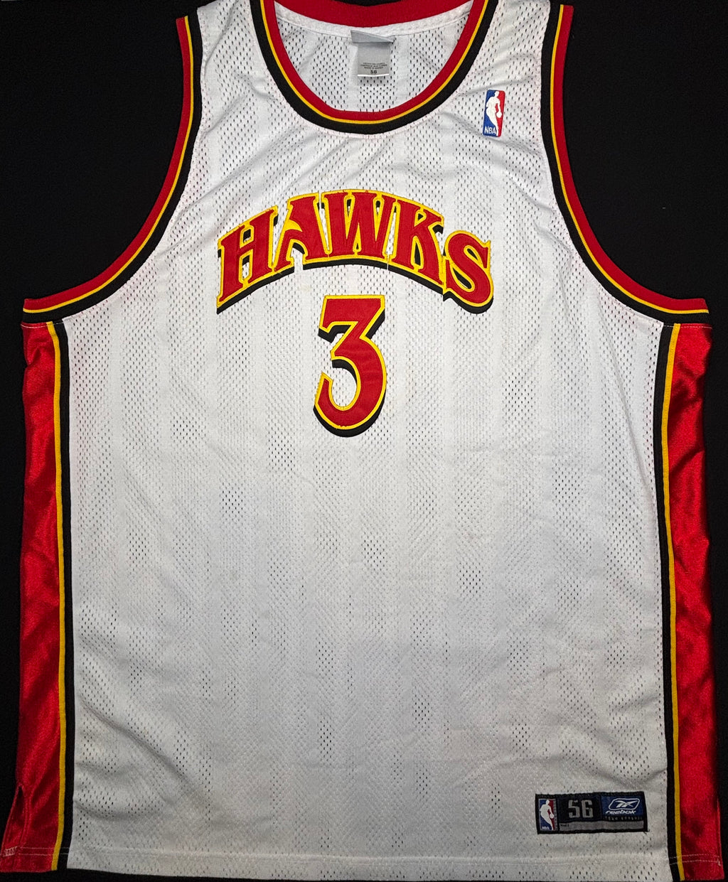 Atlanta Hawks Shareef Abdur-Rahim Authentic Reebok Basketball Jersey Size: 56