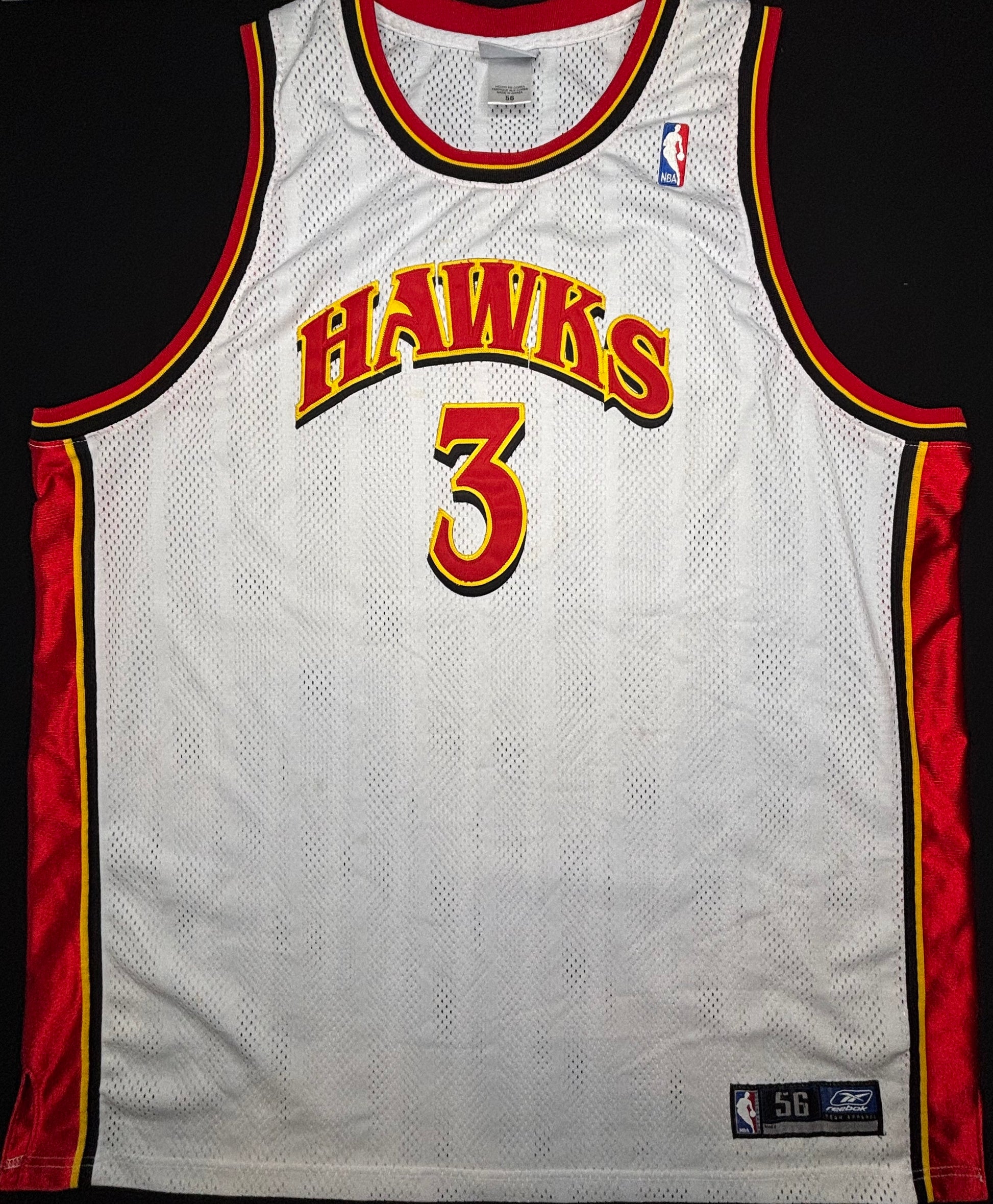 Atlanta Hawks Shareef Abdur-Rahim Authentic Reebok Basketball Jersey Size: 56