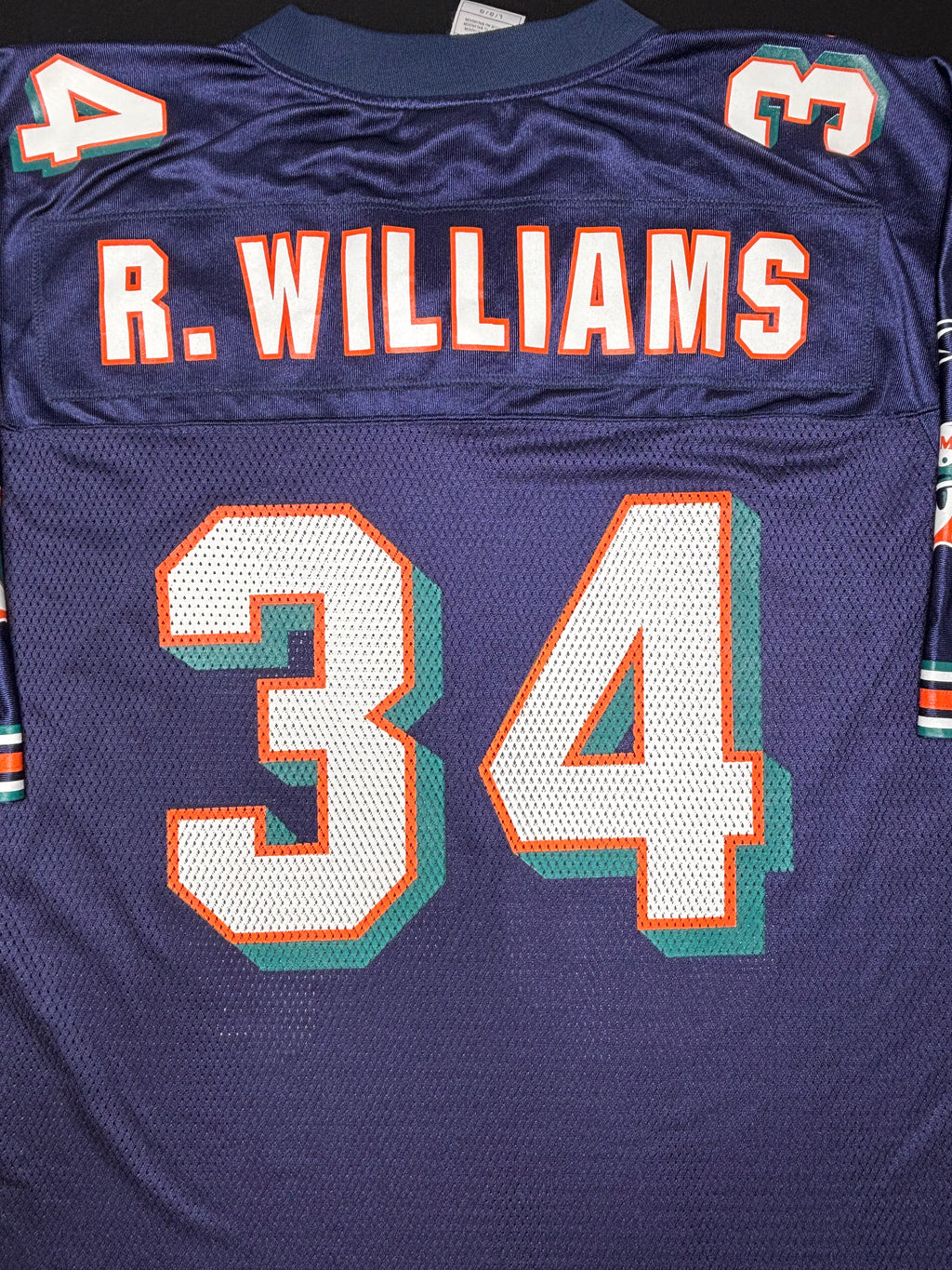 Miami Dolphins Ricky Williams Alt Blue Reebok Football Jersey Size: Large