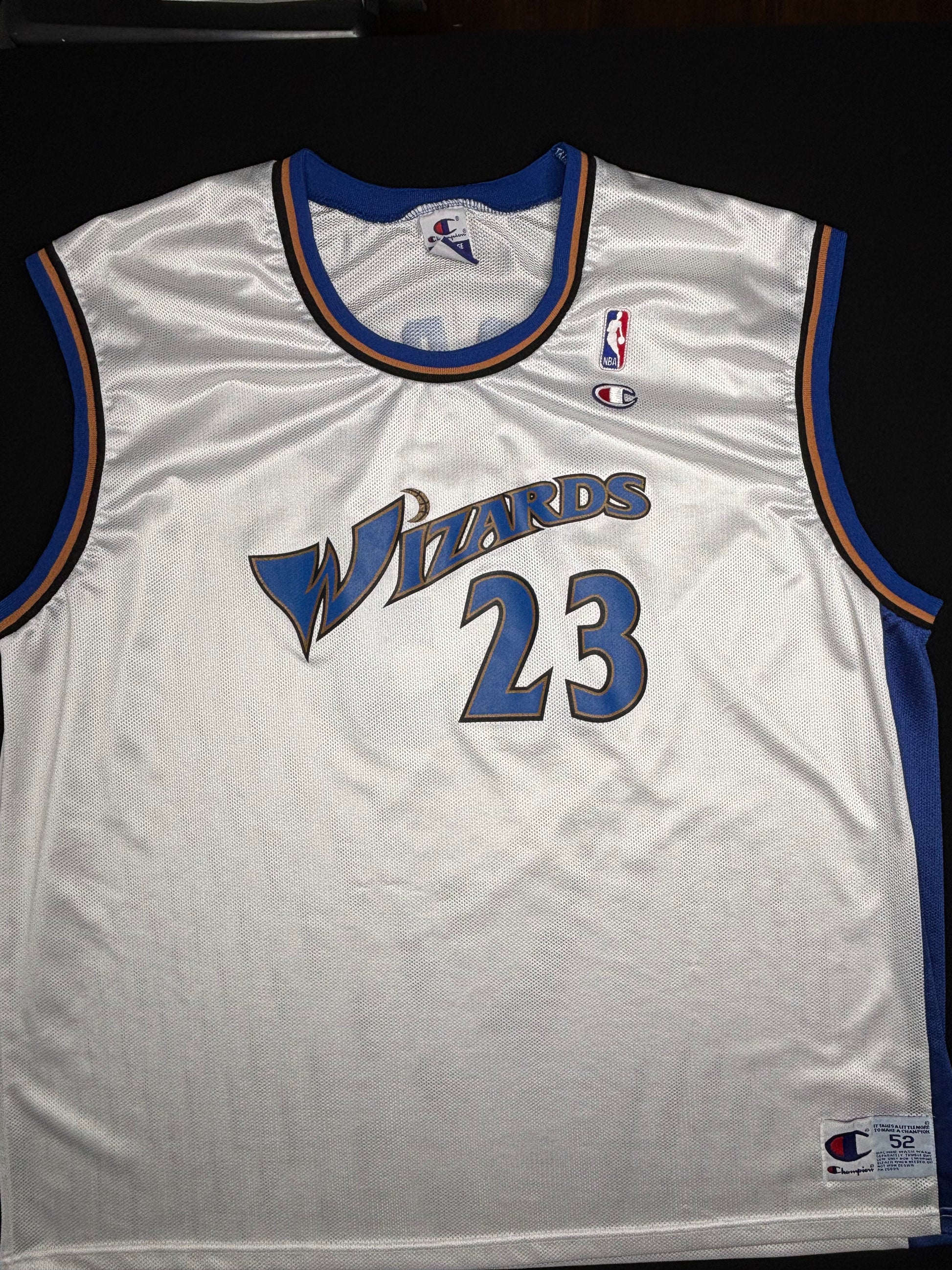 Washington Wizards Michael Jordan Champion Basketball Jersey Size: 52